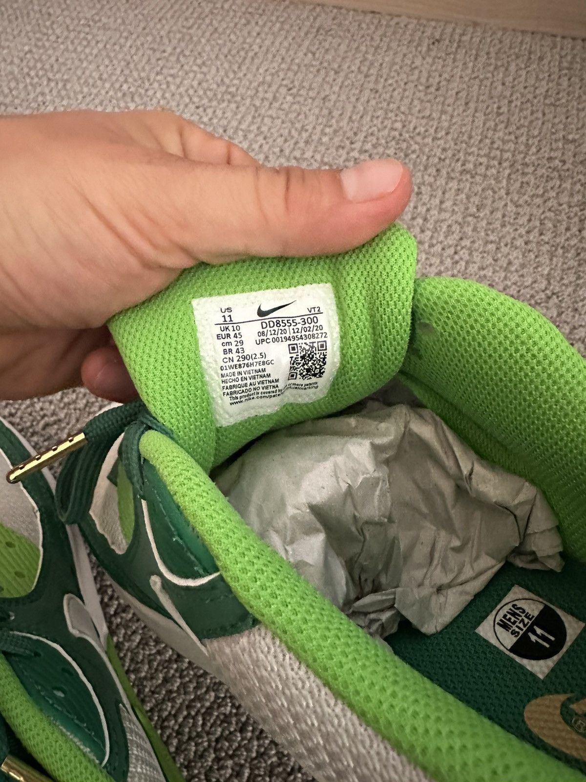 Nike Air Max 90 St. Patrick’s Day (2021) Size US 11 / EU 44 - 4 Thumbnail
