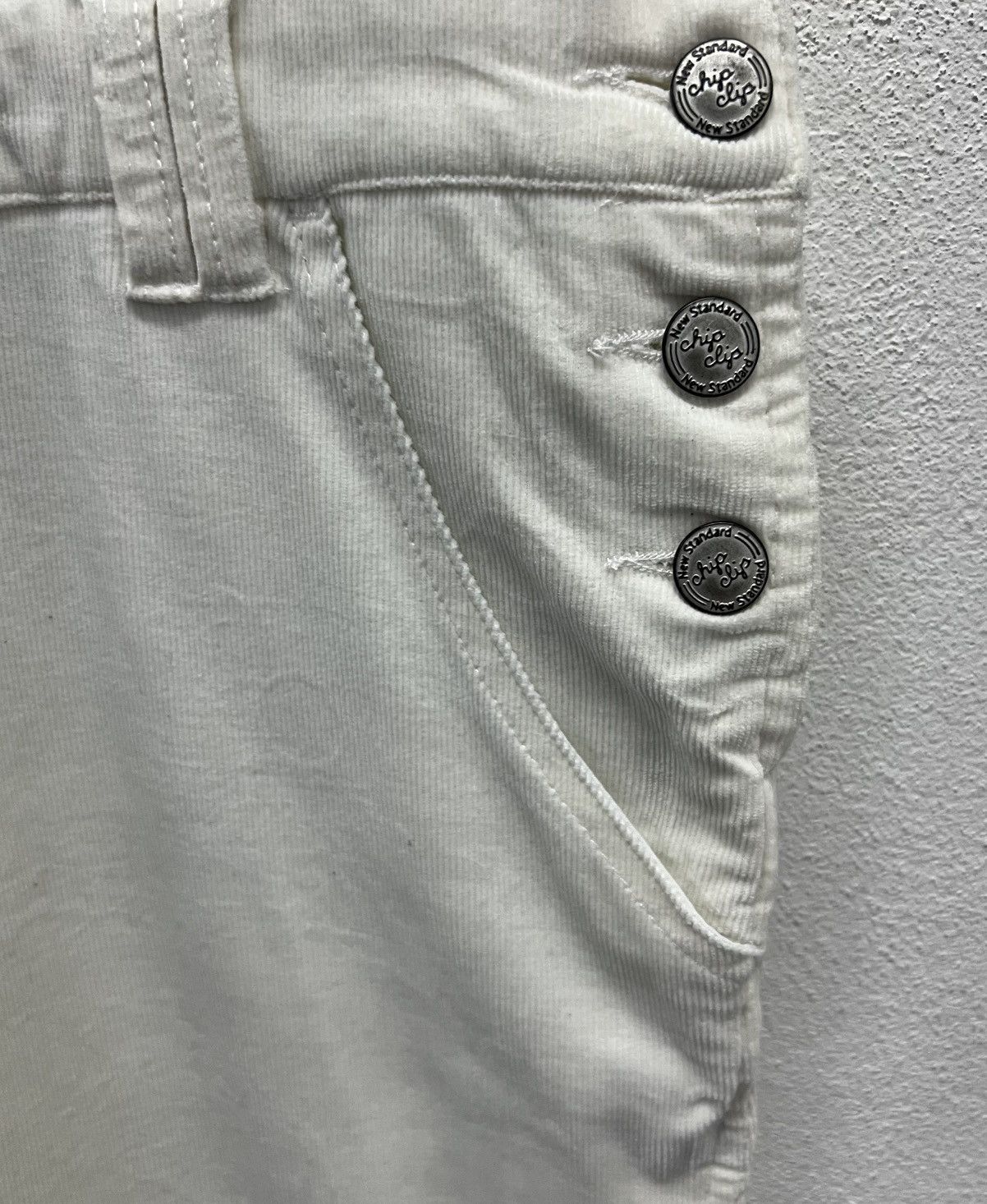Japanese Brand VINTAGE JAPANESE BRAND CHIP CLIP WHITE OVERALLS Size 33" - 9 Thumbnail