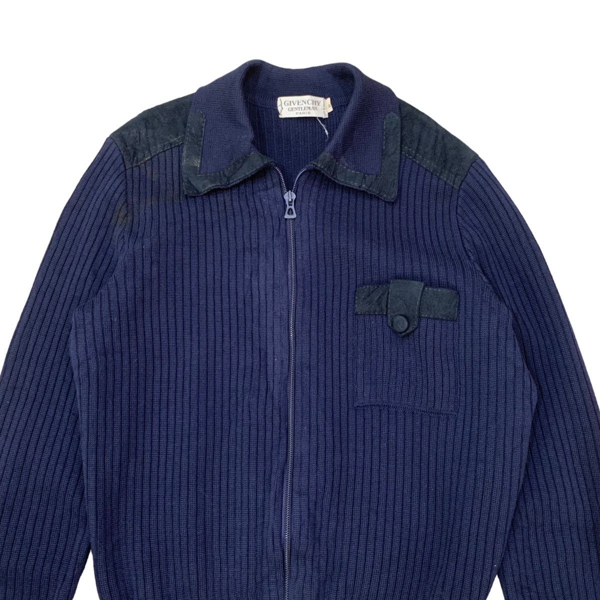 Givenchy 🔥Vintage Givenchy Wool Knit Zipper Jacket Size US S / EU 44-46 / 1 - 6 Thumbnail