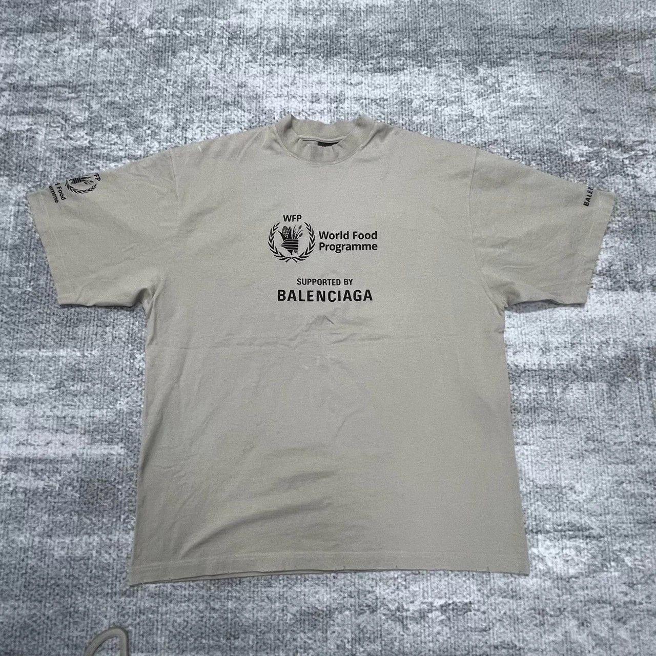 Balenciaga Balenciaga 24SS Worn Wheat Print L Size US L / EU 52-54 / 3 - 1 Thumbnail