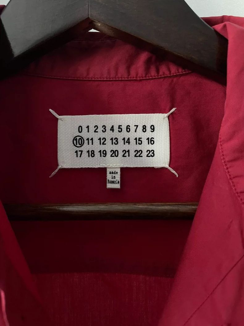 Maison Margiela Maison Margiela Medieval Red Long Sleeve Shirt Size US S / EU 44-46 / 1 - 5 Thumbnail