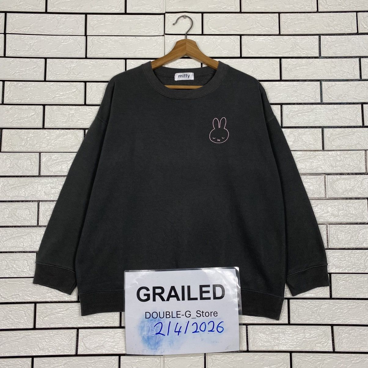 Japanese Brand 📌Vintage Sweatshirt Miffy Big Logo Size US L / EU 52-54 / 3 - 1 Thumbnail