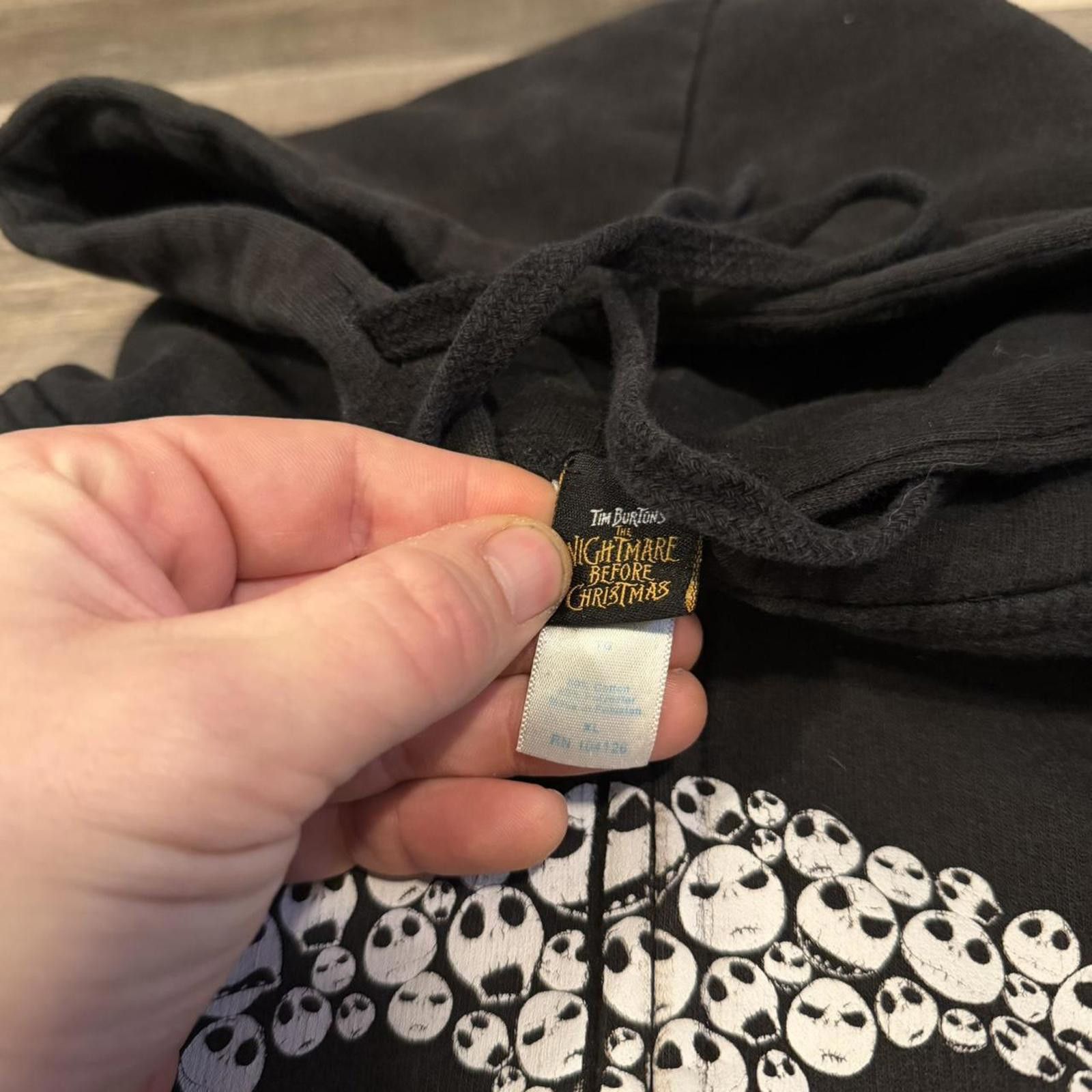 Disney vintage nightmare before Christmas jack skellington hoodie Size US L / EU 52-54 / 3 - 6 Thumbnail