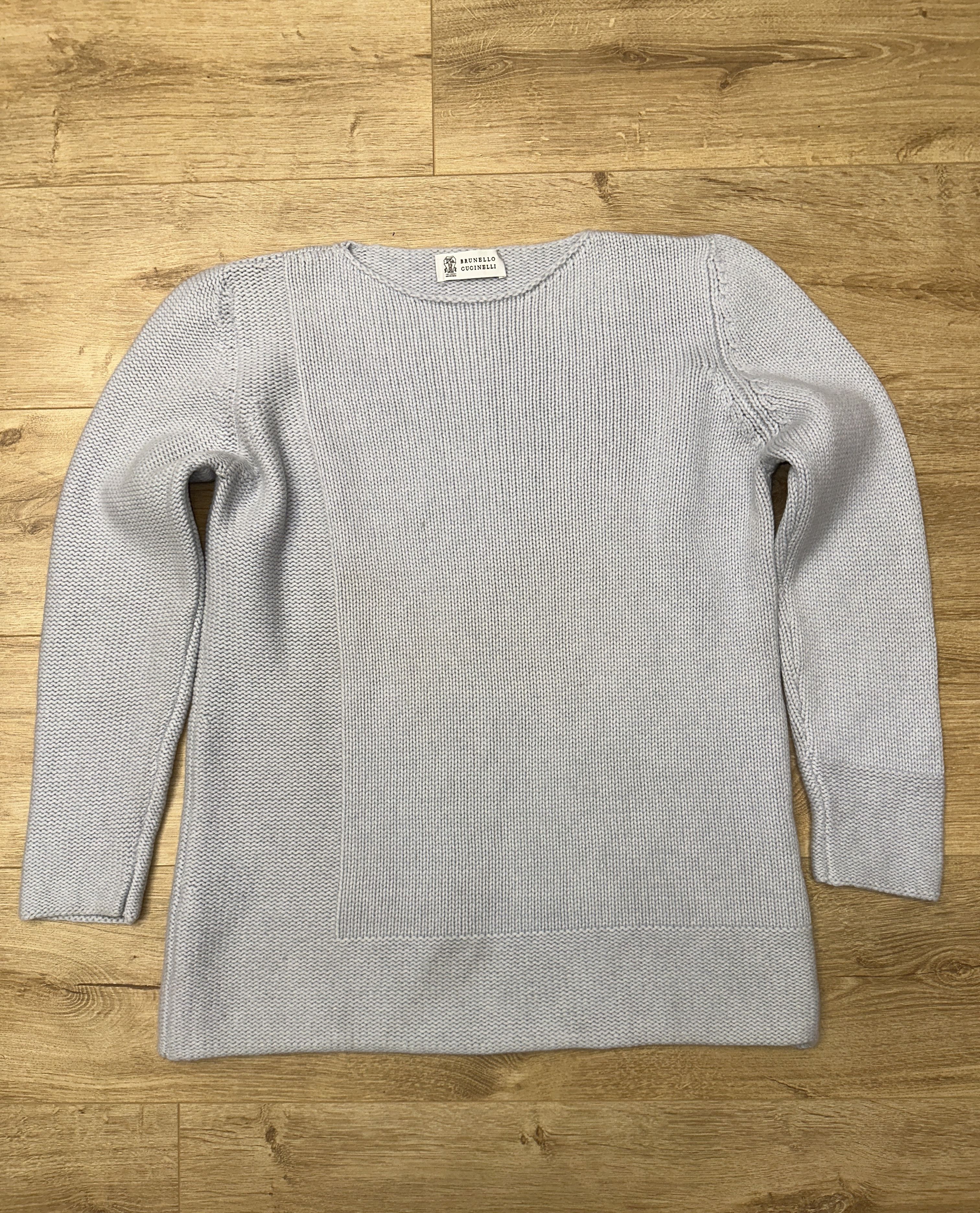 Brunello Cucinelli Brunello Cucinelli XL Sweater Cashmere Silk Textured Knit Size XL / US 12-14 / IT 48-50 - 2 Thumbnail