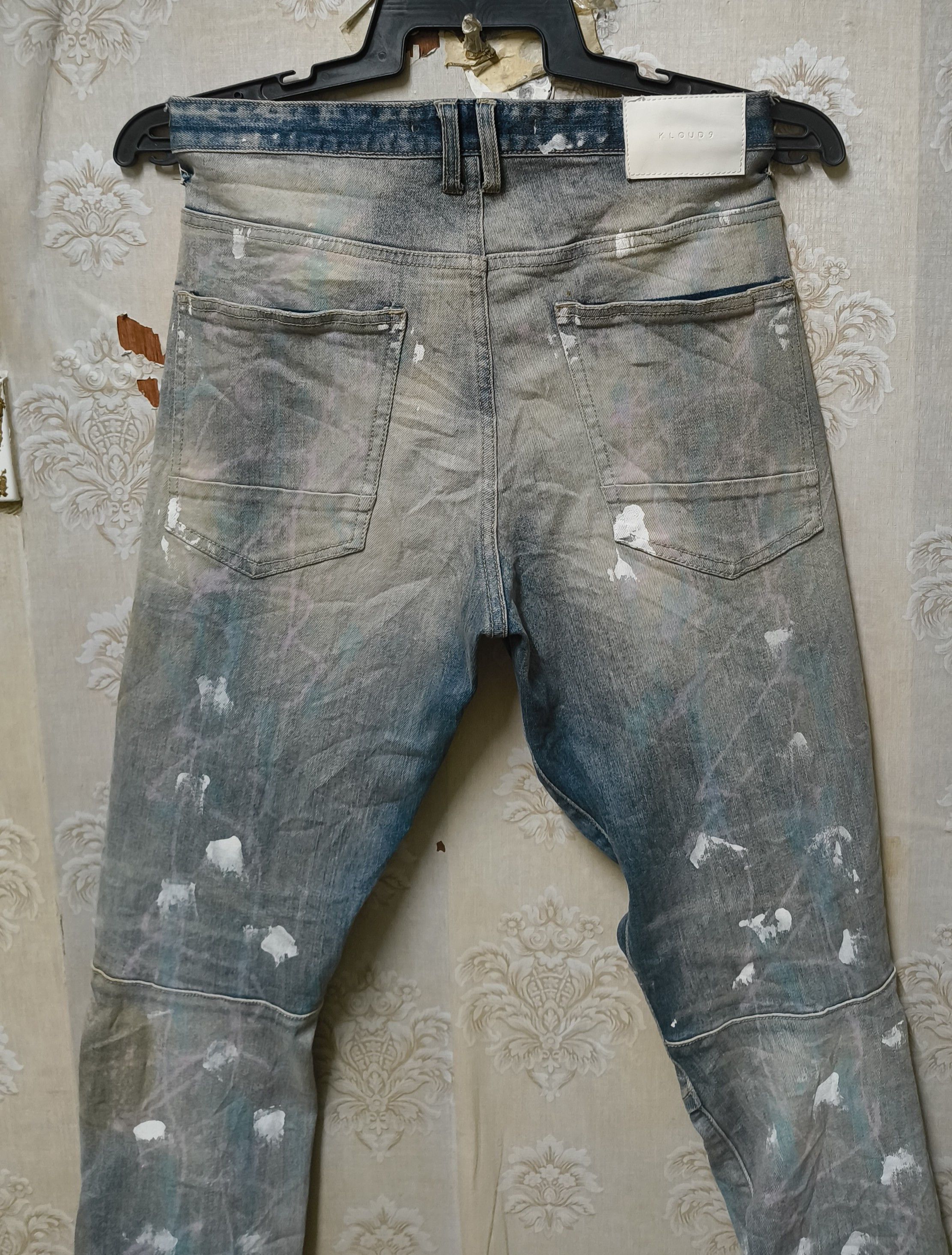 Japanese Brand klaud 9 Jeans distressed avant garde Skinny Size US 33 - 9 Thumbnail