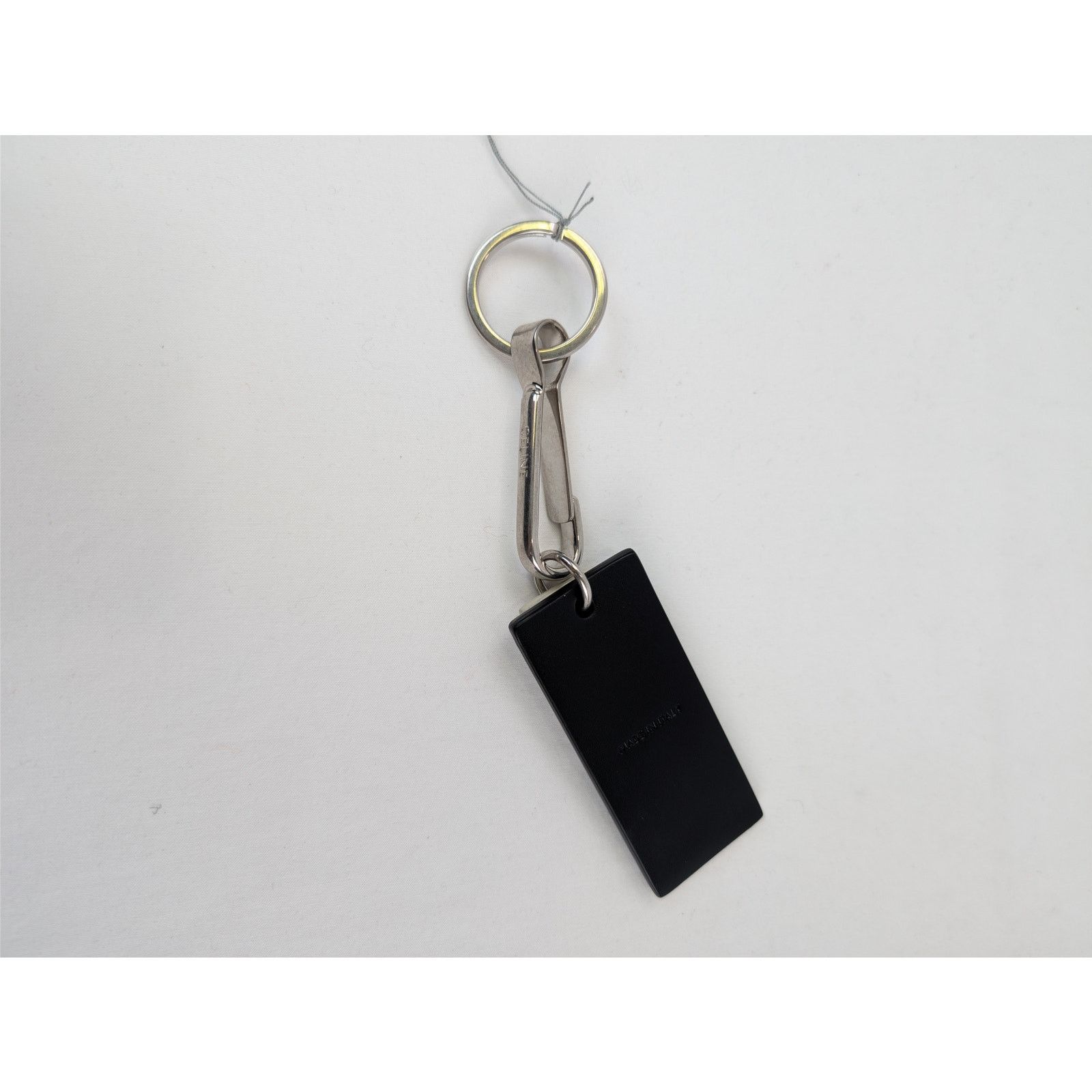 Celine o1rshd1 Size: OS / Paris Tag Keyring in Black / White Size ONE SIZE - 3 Thumbnail
