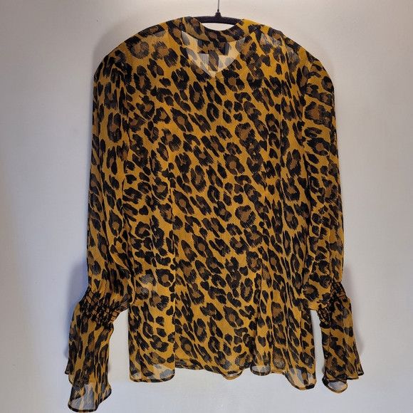 Joseph Ribkoff Joseph Ribkoff Leopard PrintBlouse Style 193641- Size 10 Size L / US 10 / IT 46 - 4 Thumbnail