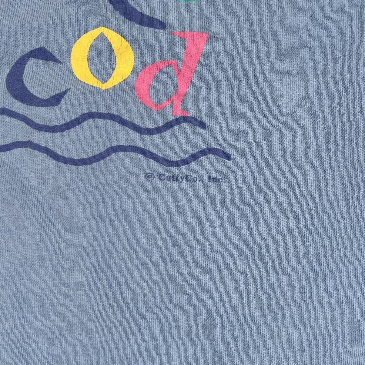 Anvil VTG Cape Cod T-shirt Blue Made In USA Single Stitch Tee Sz L Size US L / EU 52-54 / 3 - 3 Thumbnail