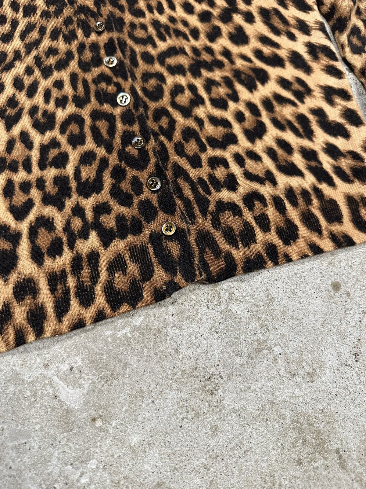 John Galliano Vintage 2000s John Galliano Leopard Print Cashmere Cardigan Size M / US 6-8 / IT 42-44 - 5 Thumbnail