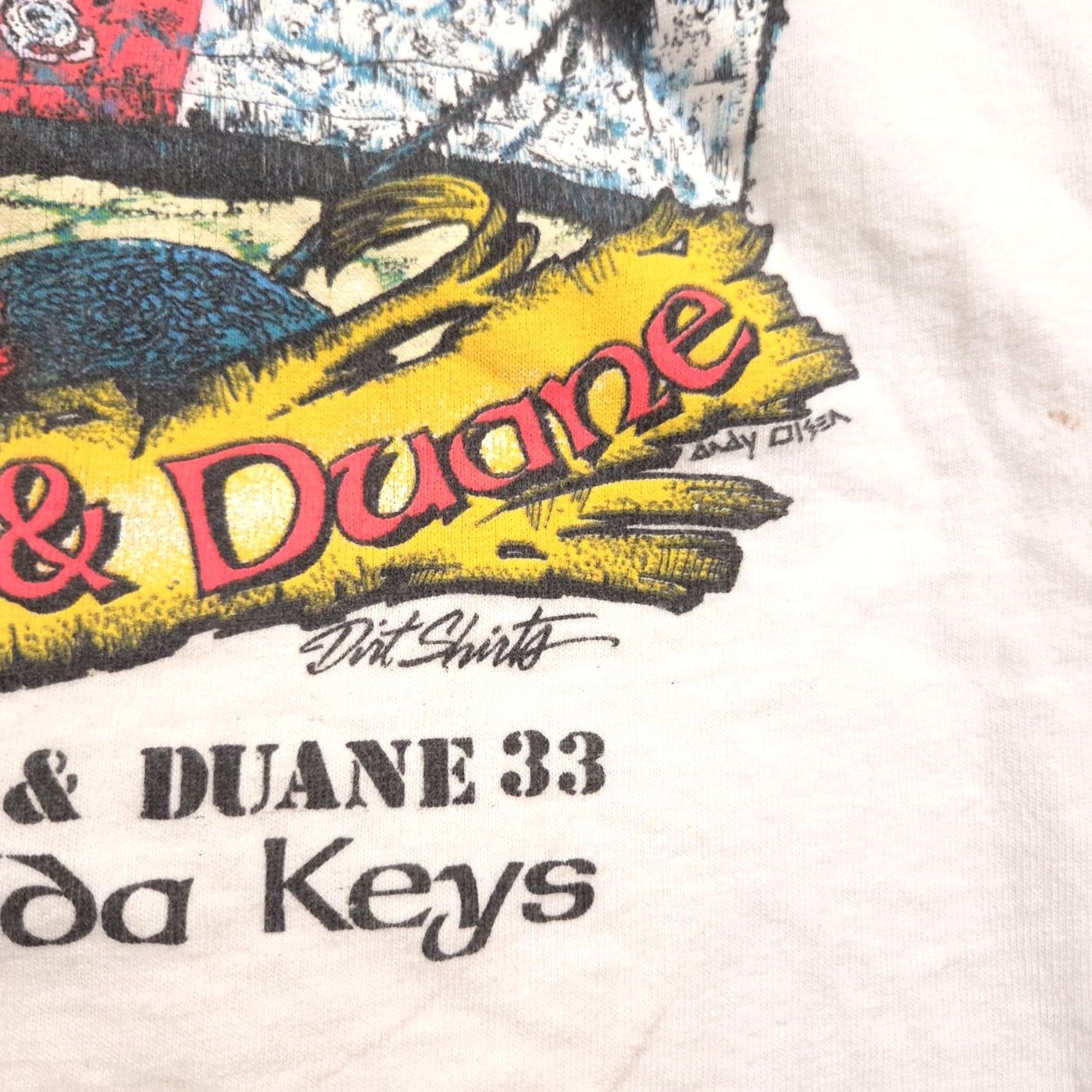 Vintage VINTAGE Dive the Bibb & Duane Shirt Mens Large White Florida Keys Tank 90s Size US L / EU 52-54 / 3 - 5 Thumbnail