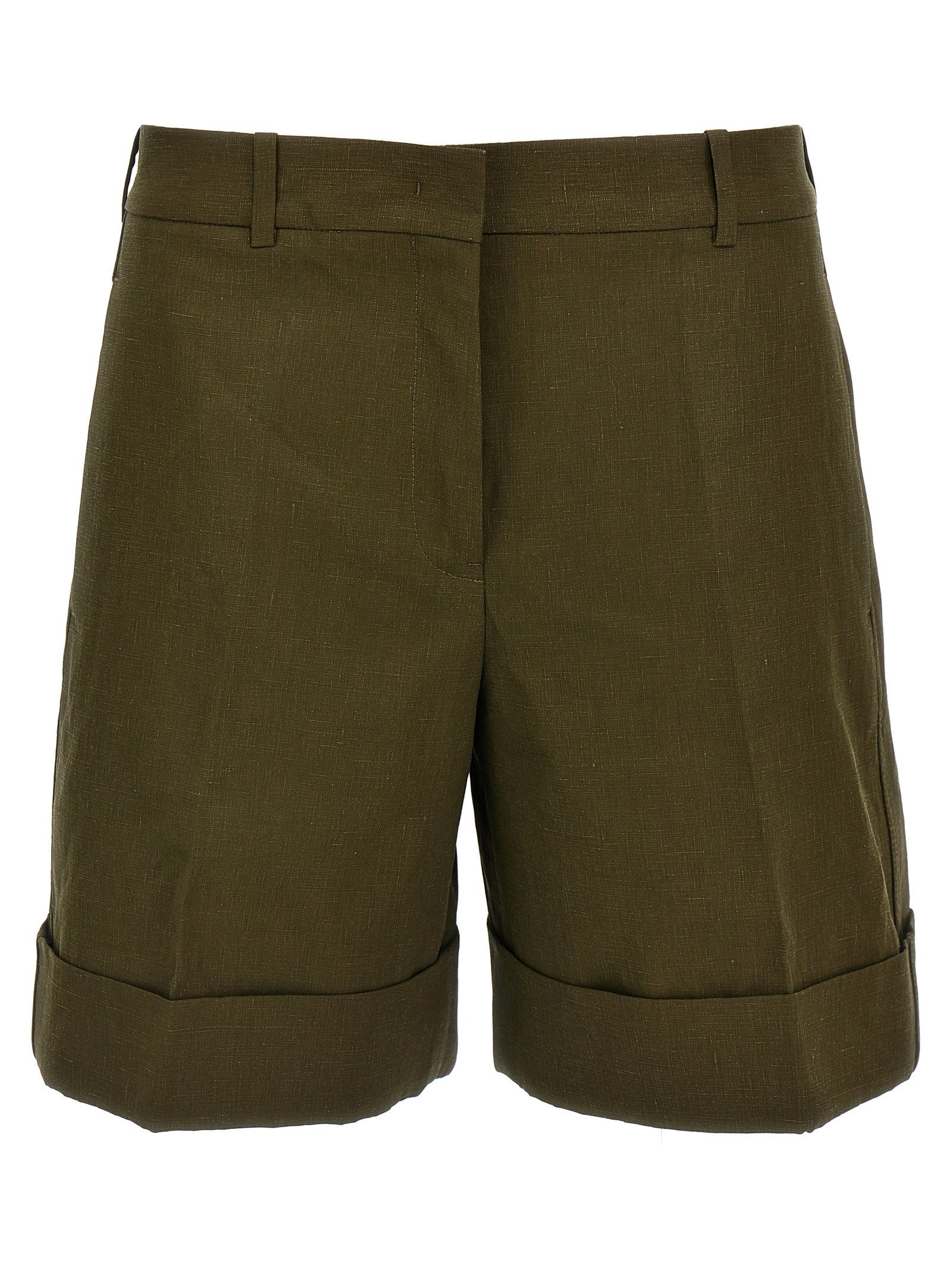 Jil Sander Jil Sander Brown Check Wool Bermuda Shorts | Grailed