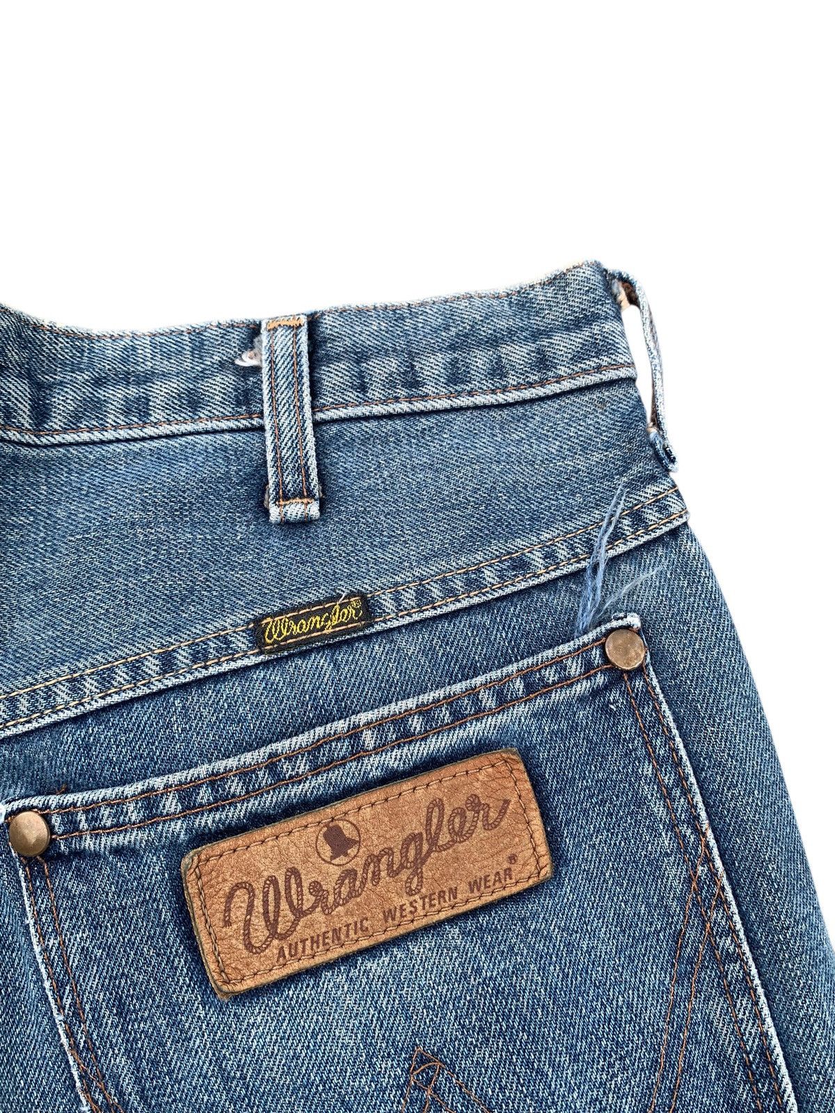 Wrangler VINTAGE WRANGLER SELVEDGE BAGGY JAPANESE FADED DENIM Size US 31 - 12 Thumbnail