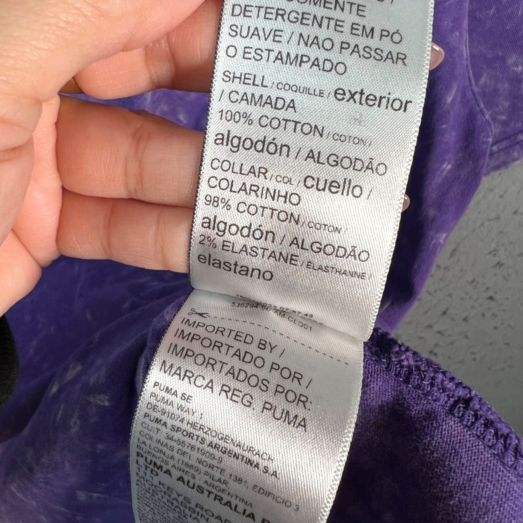Puma Puma Perks And Mini Purple Tie-Dye T-Shirt Size Medium Mens Regular Short Sleeve Crew Neck Cotton 2020s Summer Spring Size US M / EU 48-50 / 2 - 5 Thumbnail