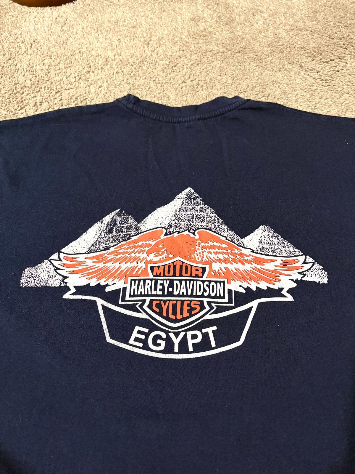 Harley Davidson Vintage 90s Harley Davidson Egypt Pyramids T Shirt Size XXL Size US XXL / EU 58 / 5 - 1 Thumbnail