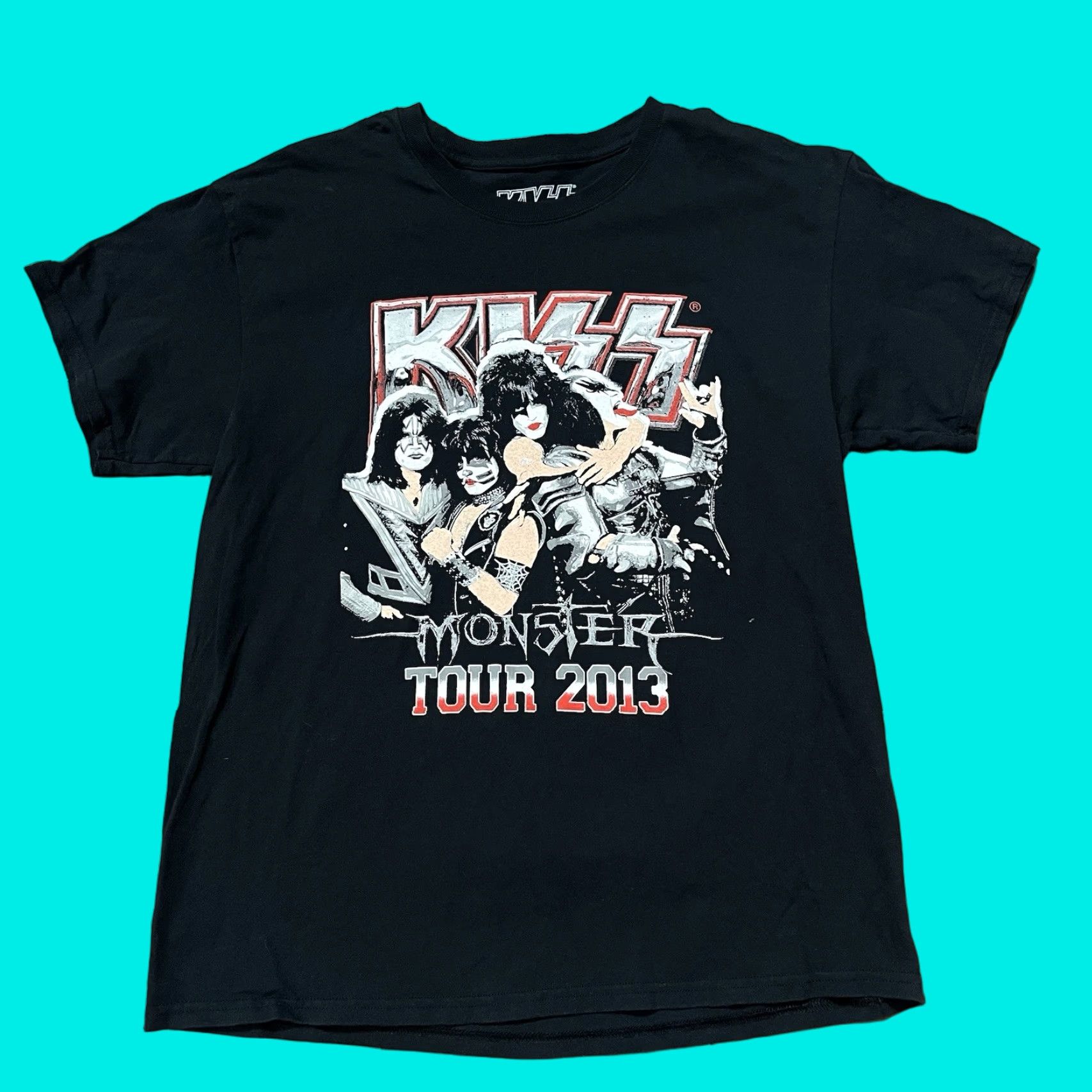 Doublet Kiss T Shirt Black Monster Tour 2013 Concert Metal Band Double Sided Mens Medium Size US M / EU 48-50 / 2 - 1 Thumbnail