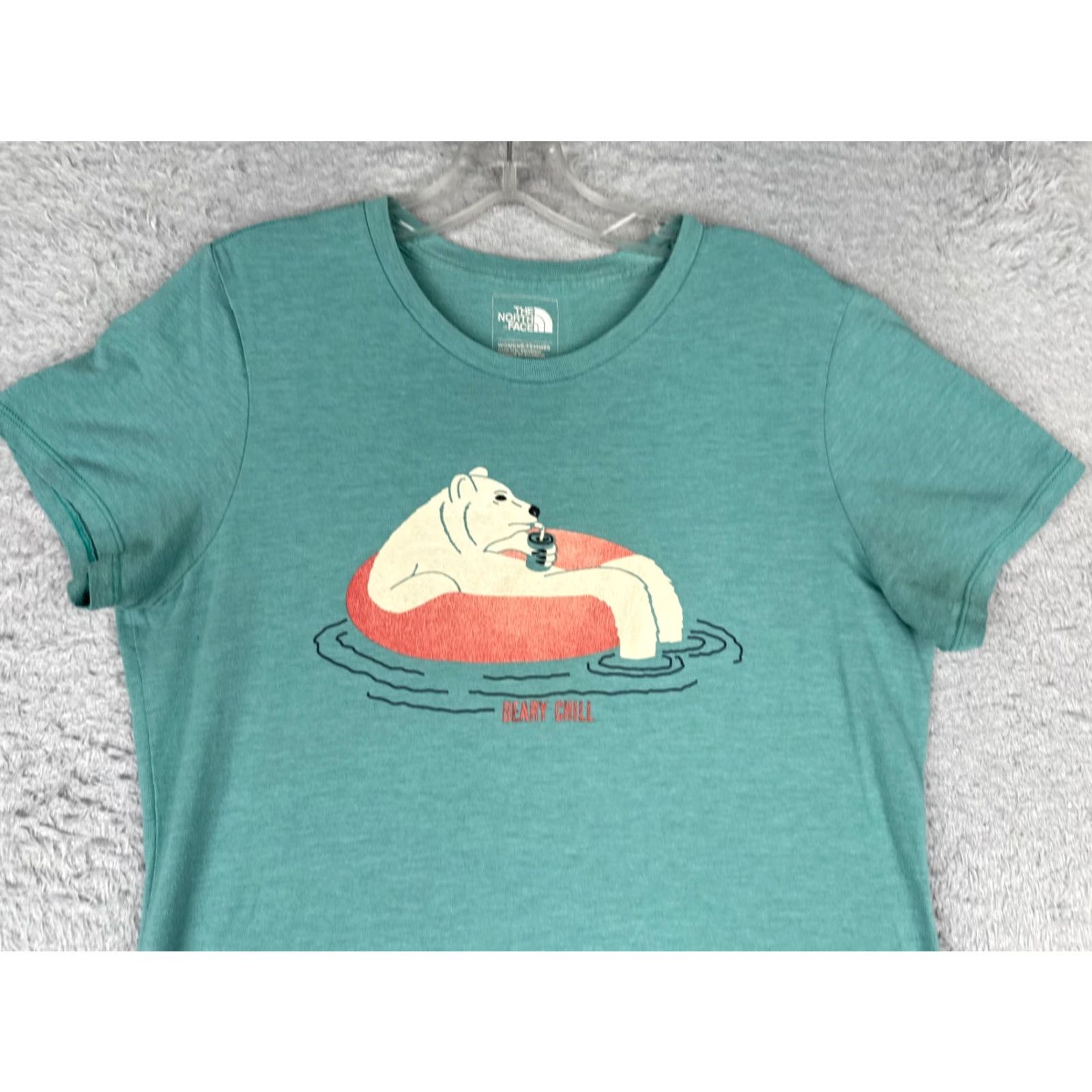 The North Face The North Face Shirt Women Medium Blue Crew Neck Polyester Blend Beary Chill Size M / US 6-8 / IT 42-44 - 4 Thumbnail