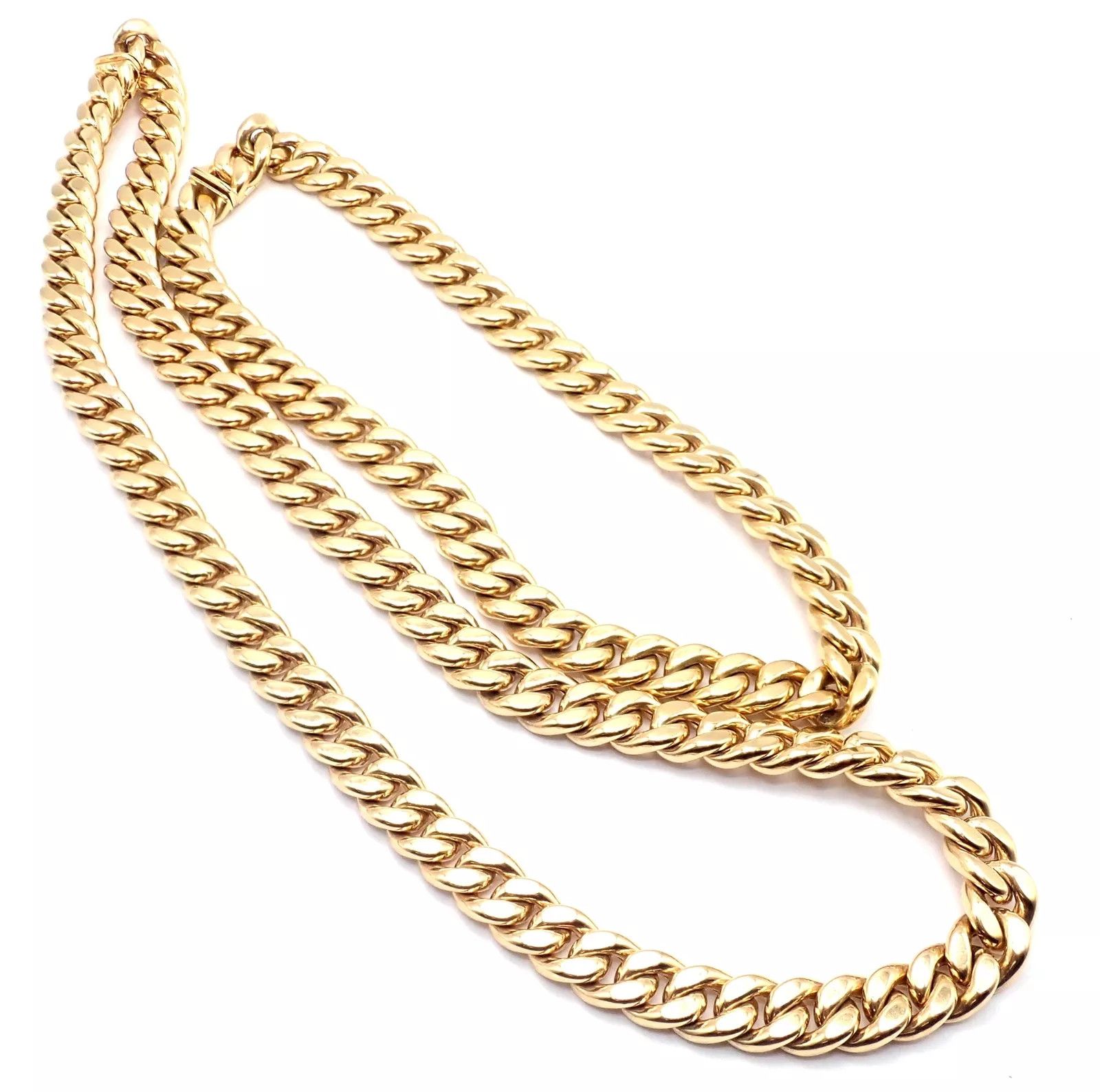 Bvlgari Bvlgari Bulgari 18k Set Two Curb Link Long Necklace Size ONE SIZE - 8 Thumbnail
