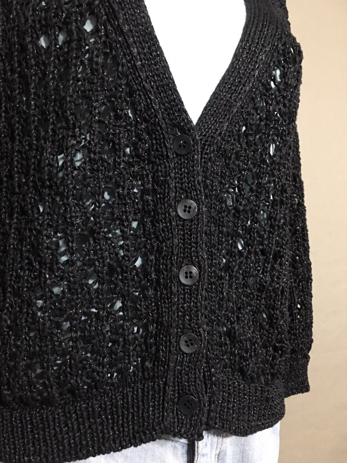 MAX&Co. Max & Co by Max Mara Black Knit Cardigan Size M Size M / US 6-8 / IT 42-44 - 3 Thumbnail