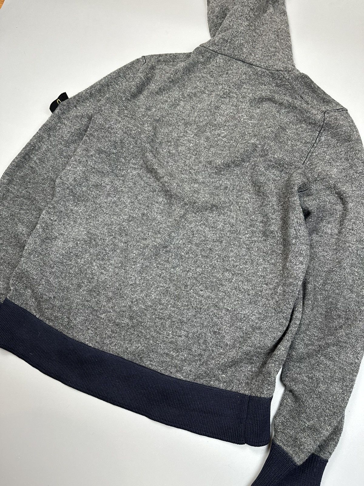 Vintage Gray Fullzip Wool Knitwear Stone Island Size US L / EU 52-54 / 3 - 11 Thumbnail