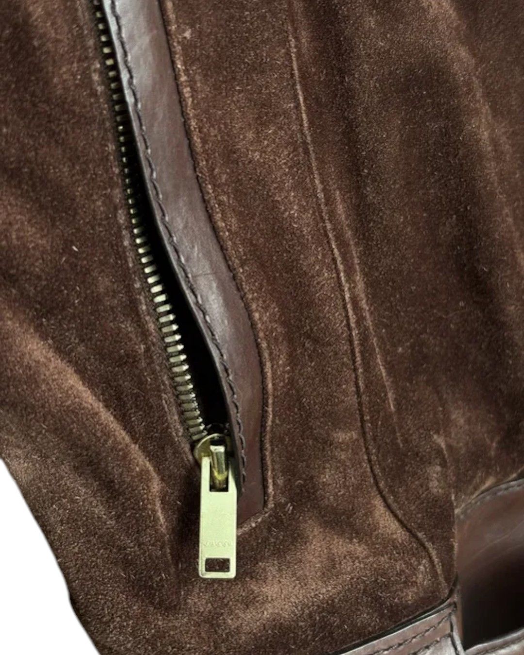Gucci RARE FOX FUR COLLAR LEATHER BELTED JACKET BY FRIDA GIANNINI Size S / US 4 / IT 40 - 5 Thumbnail