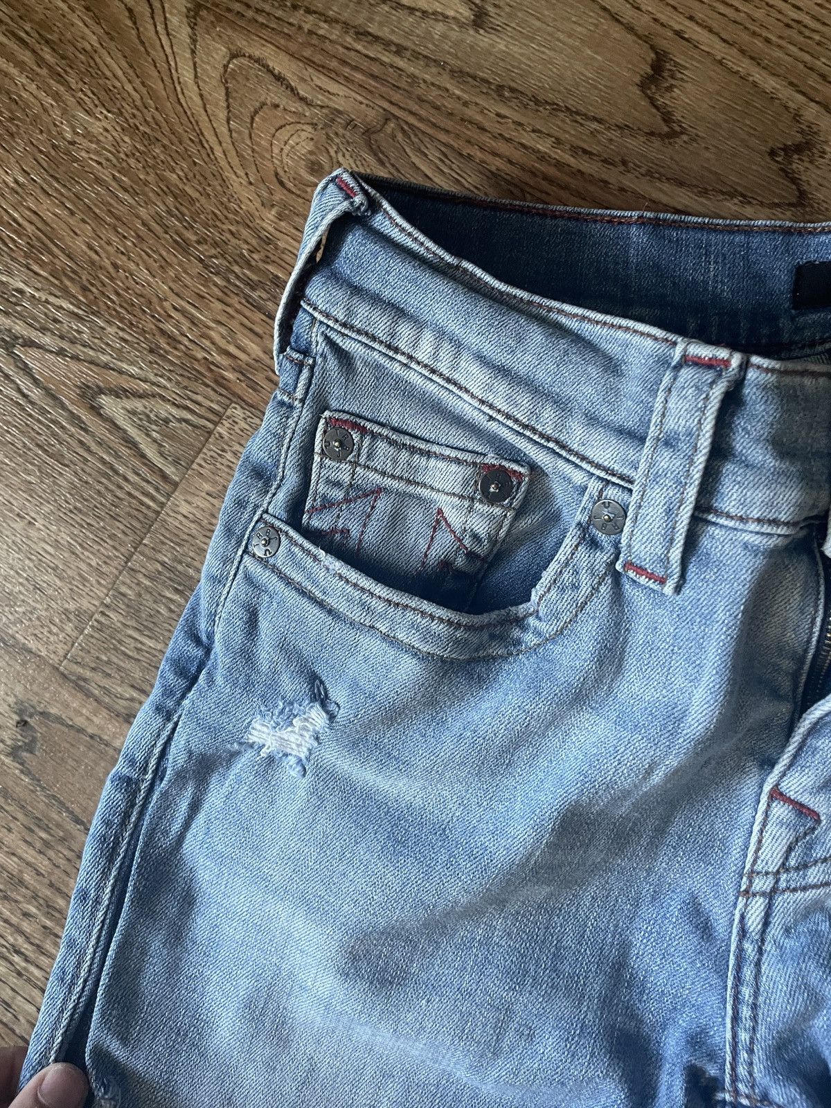 True Religion True Religion Jeans Chief Keef Very Rare Y2K Wide Distressed Size US 29 - 11 Thumbnail