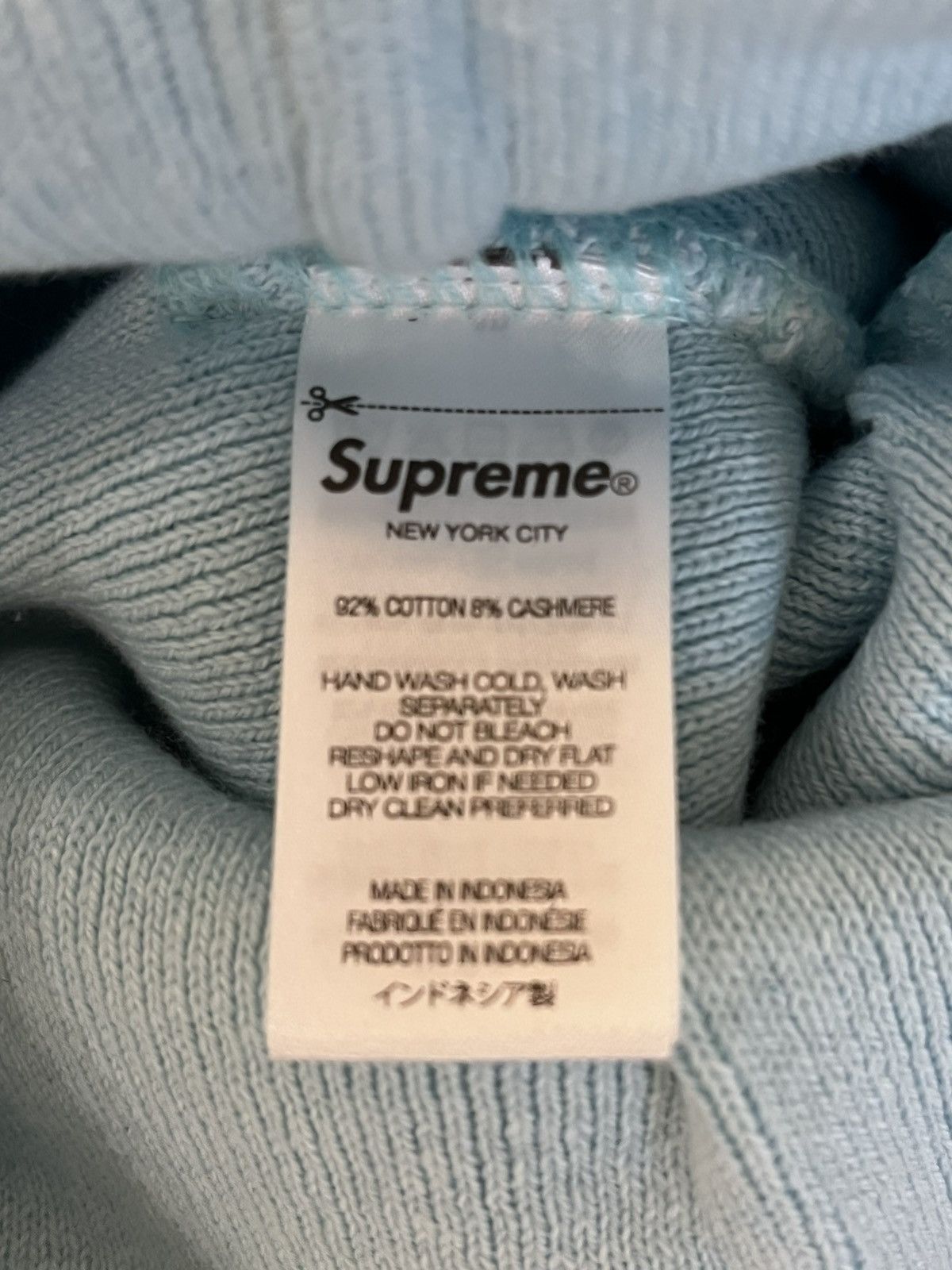 Supreme Supreme light blue beanie NEW Size ONE SIZE - 3 Thumbnail