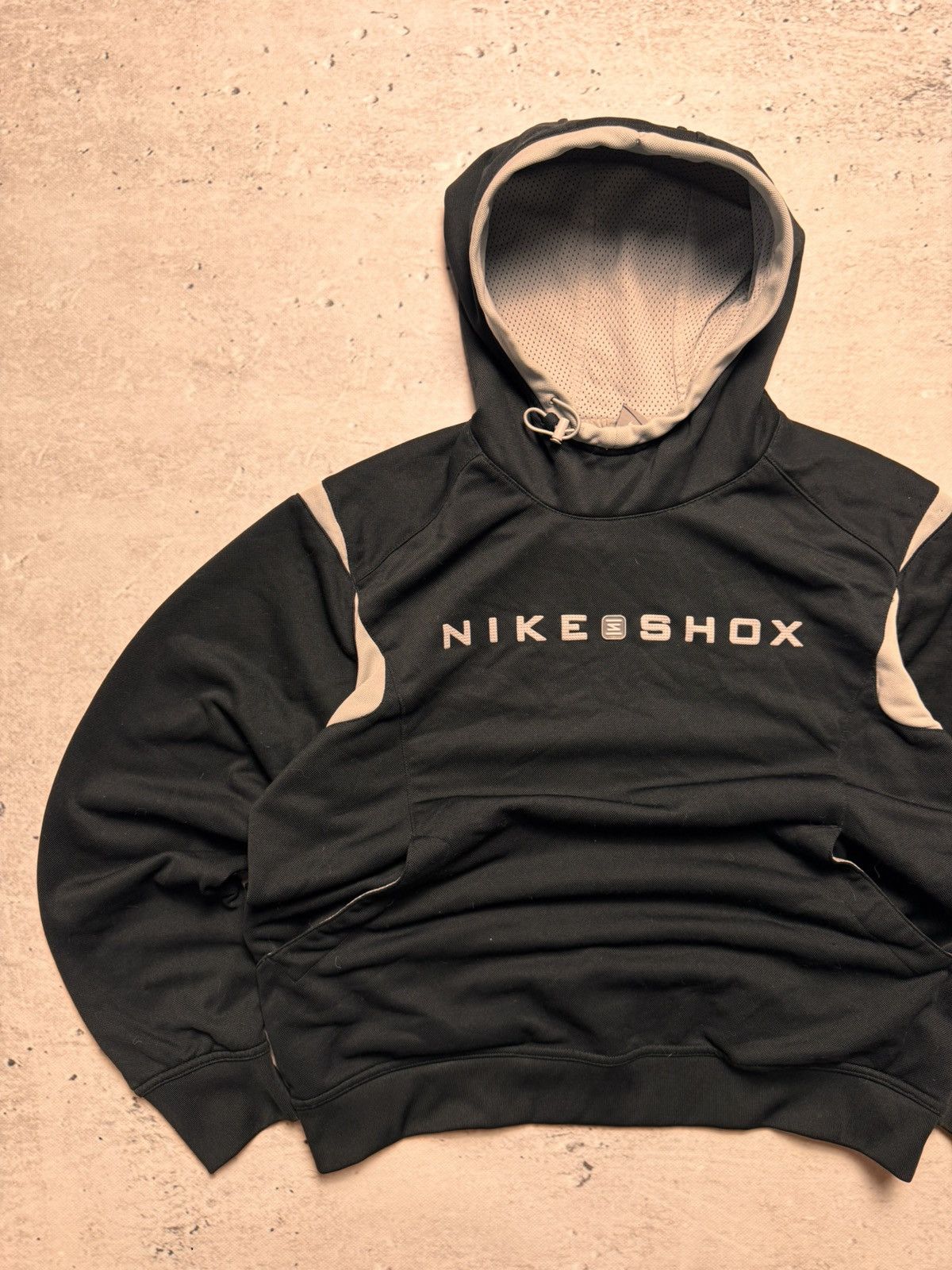 Nike × Vintage NIKE SHOX VINTAGE CENTER LOGO OVERSIZE BOXY HOODIE Size US M / EU 48-50 / 2 - 2 Thumbnail