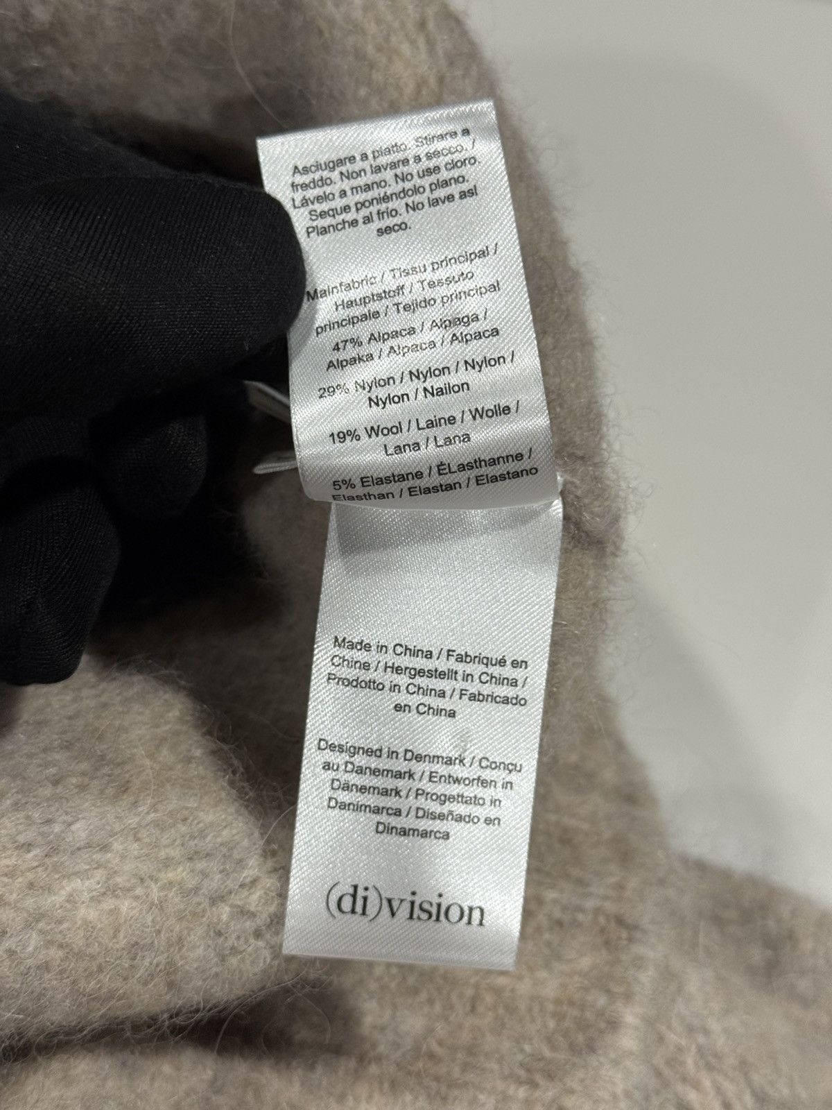 (di)vision Division (di)vision Striped Logo Knit Alpaca Wool Sweater L Size US L / EU 52-54 / 3 - 6 Thumbnail