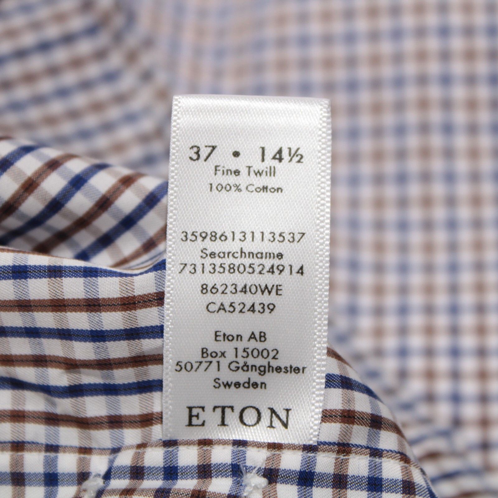 Eton Eton New with tags Shirt Size S US In Brown Size US S / EU 44-46 / 1 - 6 Thumbnail