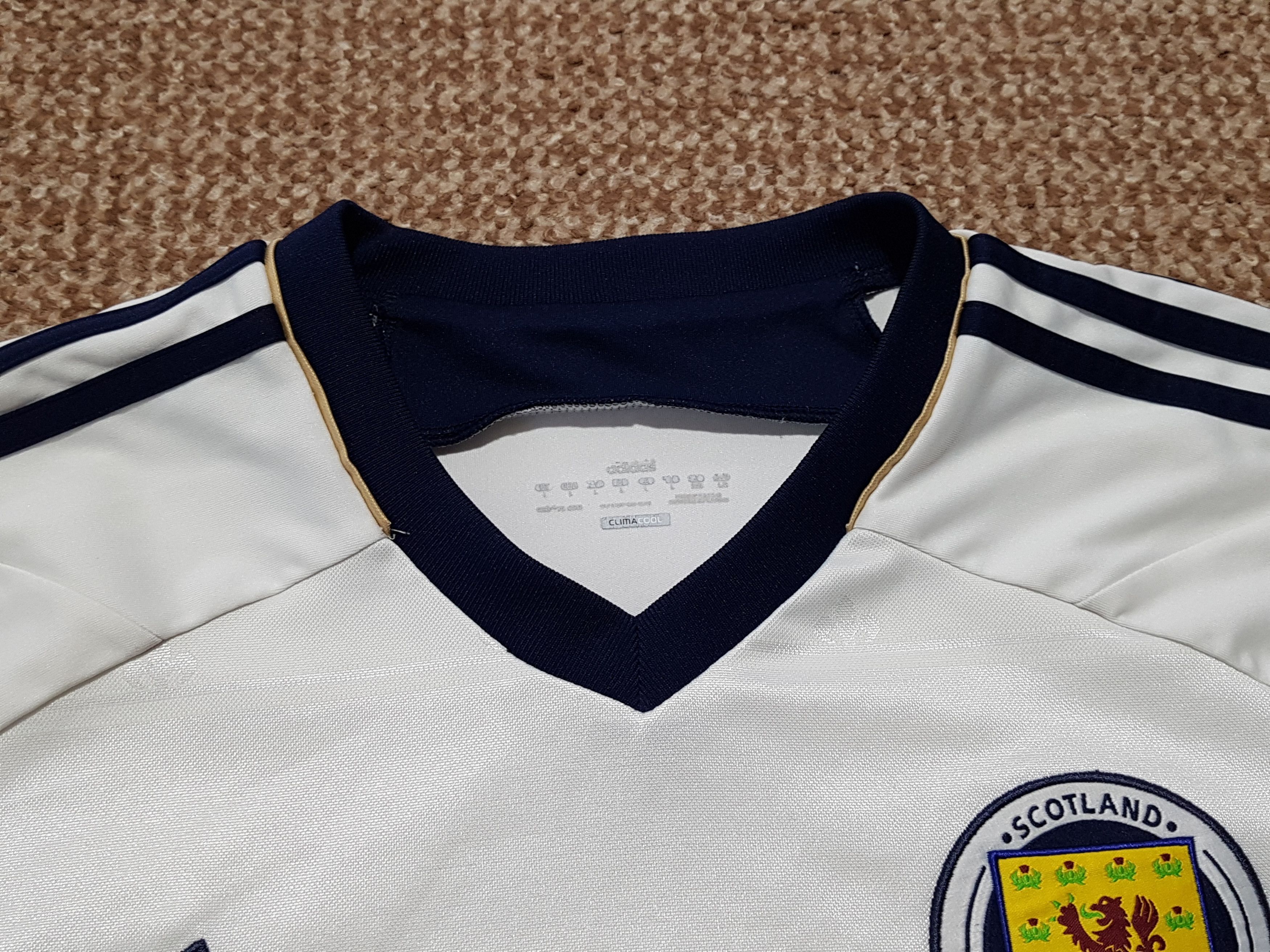 Adidas Adidas Scotland 2011 2013 National Team Soccer Jersey Shirt Size US L / EU 52-54 / 3 - 7 Thumbnail