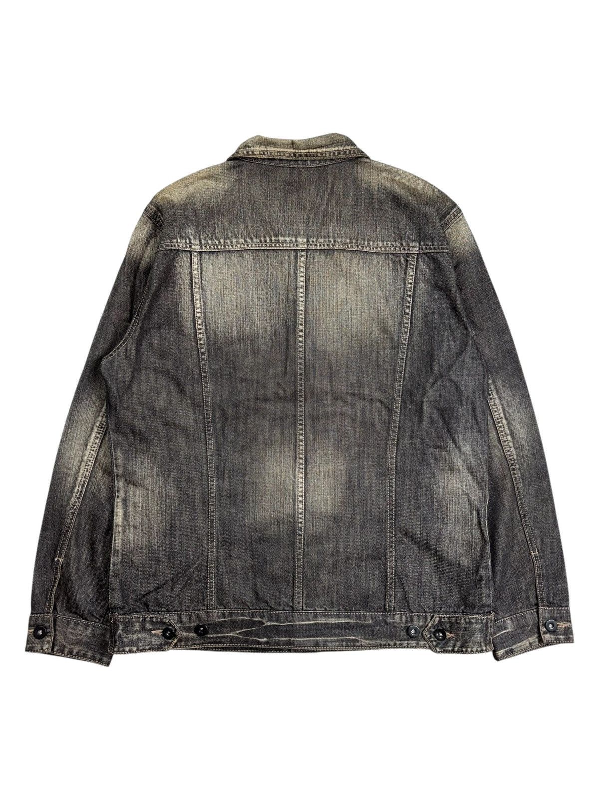 If Six Was Nine 1990s Studio Eksempel Apocalypse Style Mud Wash Denim Jacket Size US M / EU 48-50 / 2 - 3 Thumbnail