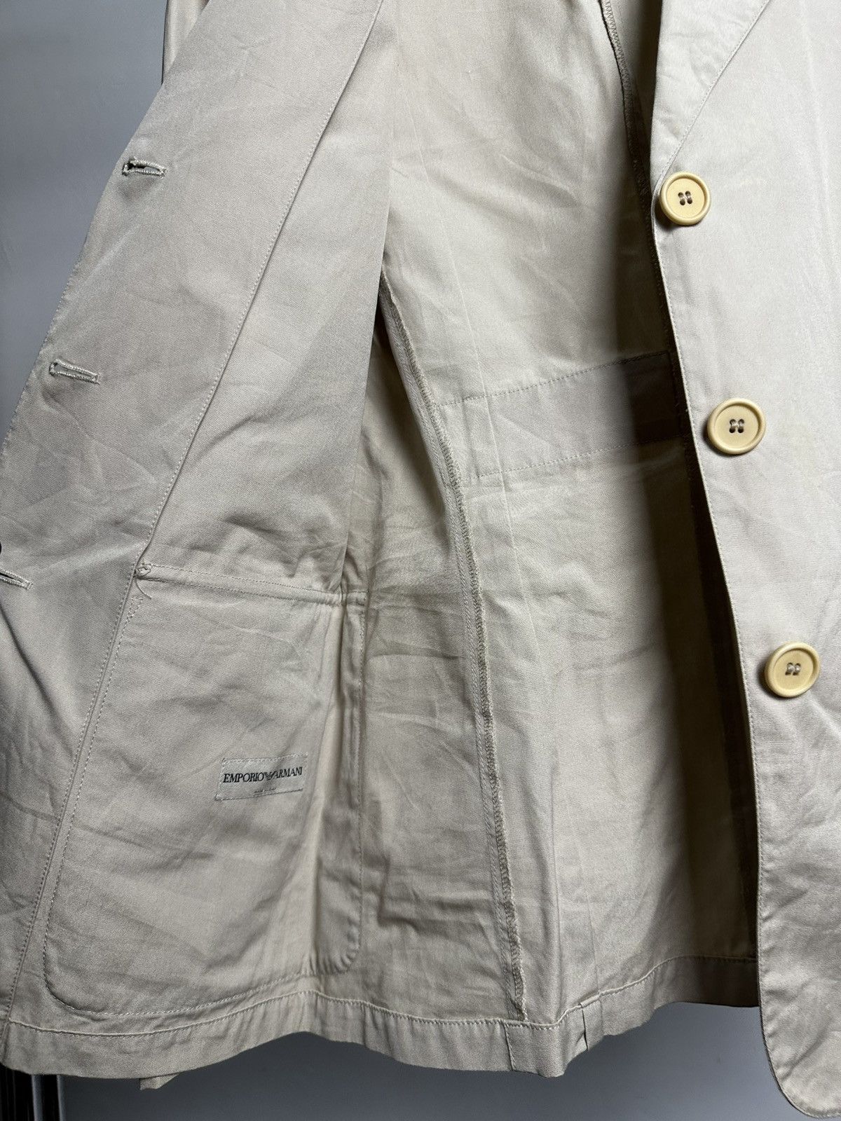 Emporio Armani Emporio Armani Beige Blazer Size US S / EU 44-46 / 1 - 10 Thumbnail