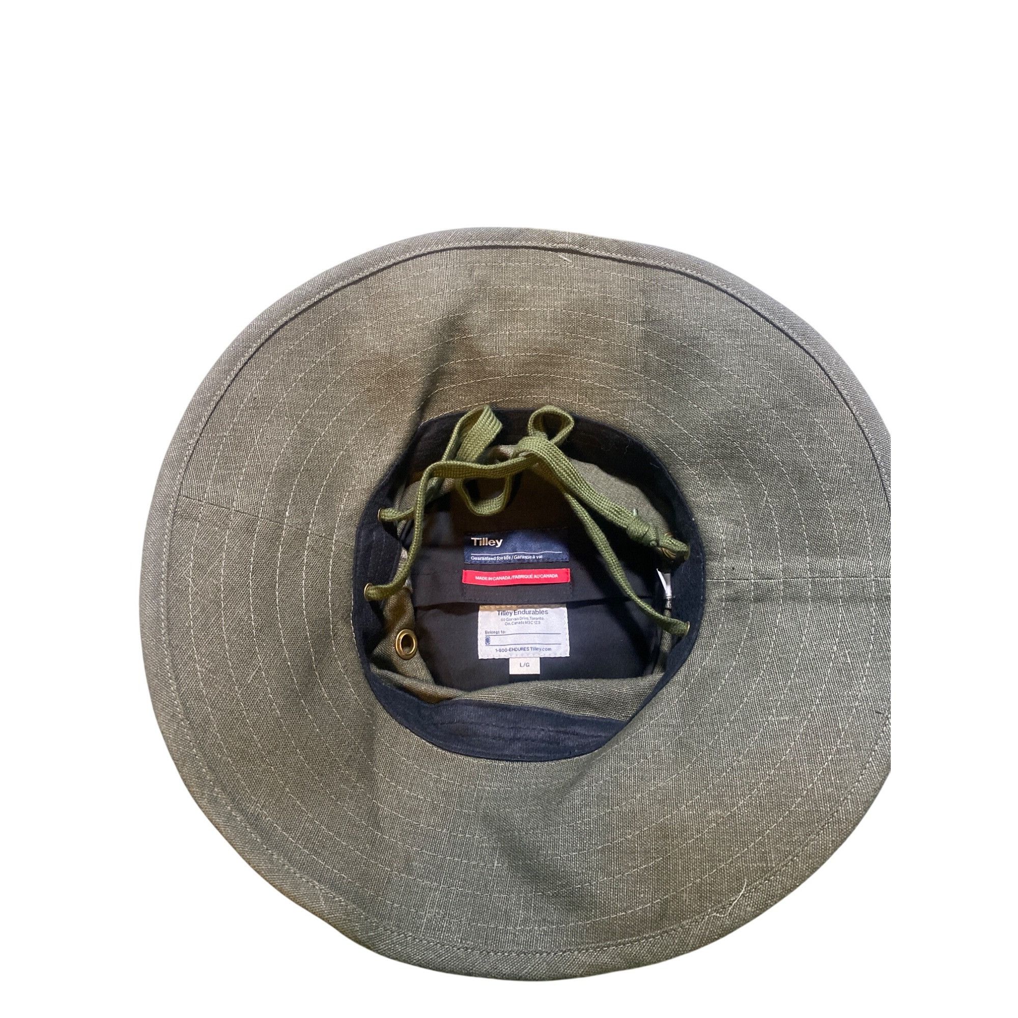Tilley NWT Tilley Hemp Broad Brim Natural Hat Olive Large MSRP$115 Size ONE SIZE - 5 Thumbnail