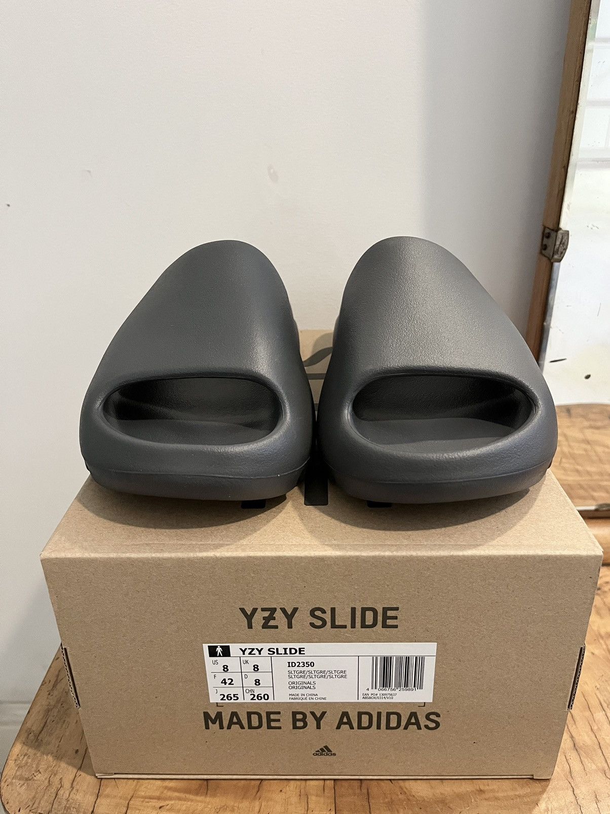 Adidas Adidas Yeezy Slide Slate Grey 7US 40.5 EU DS | Grailed