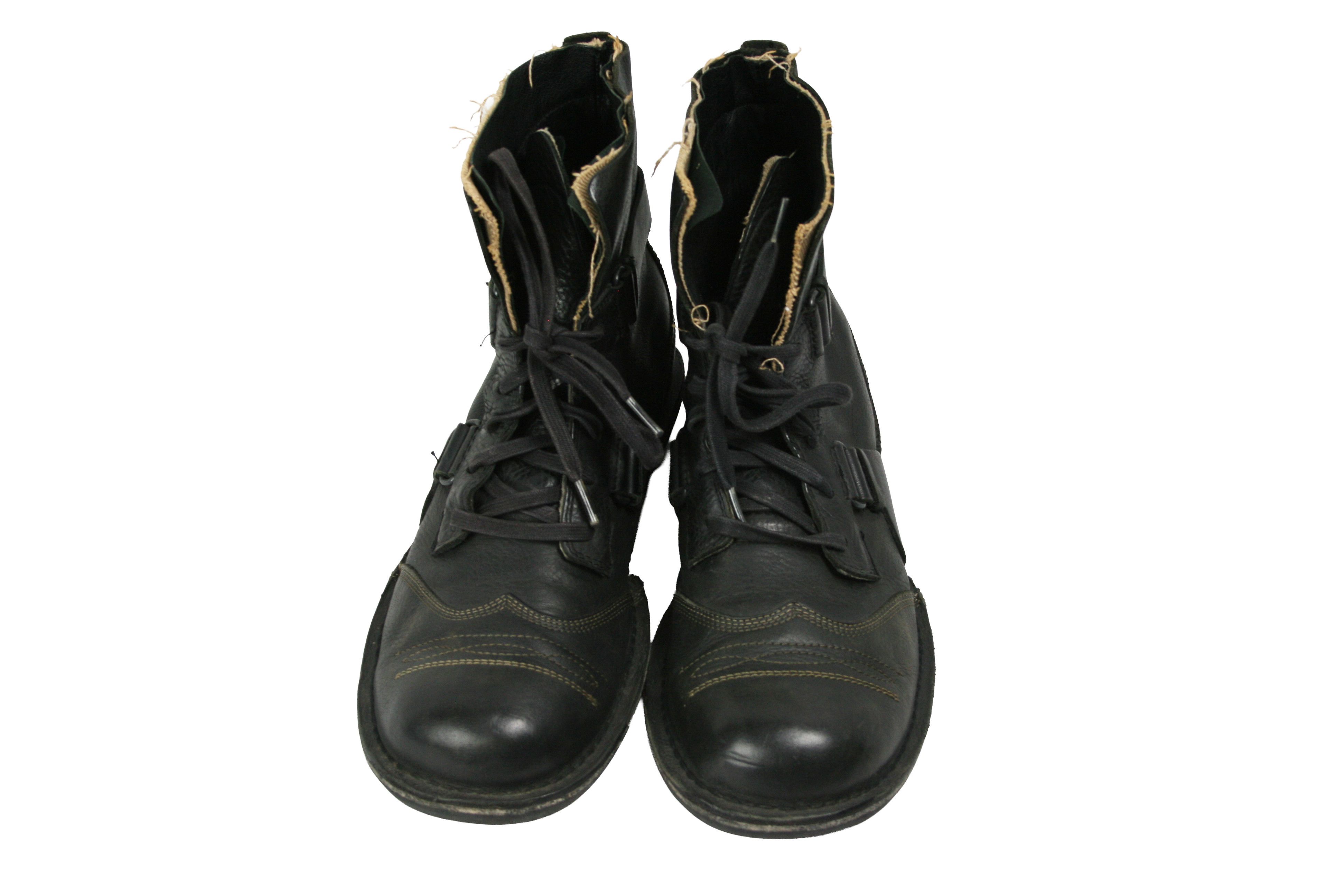 Diesel 00S Industrial Avant Garde Y2K Biker Purnell Boots Vintage Size US 11 / EU 44 - 7 Thumbnail