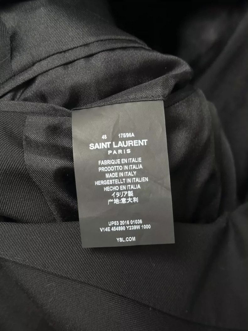 Saint Laurent Paris Saint Laurent Pure Black Court Blazer- Size US L / EU 52-54 / 3 - 4 Thumbnail