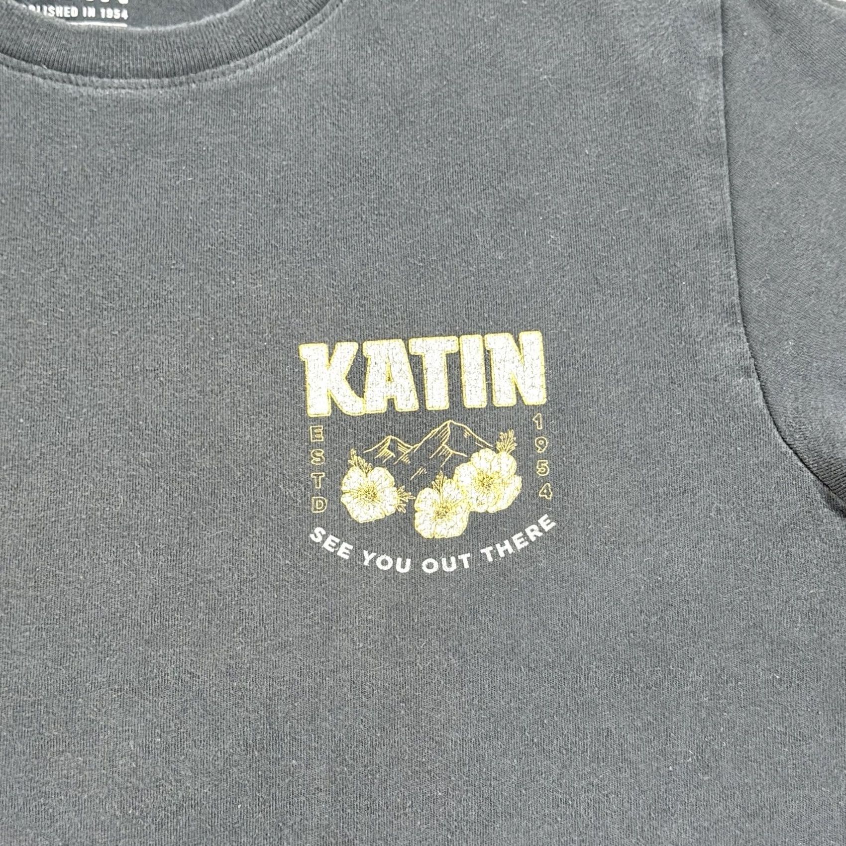 Katin Katin Vintage Hawaii Floral "See You Out There" T-Shirt Men's Size Medium Black Size US M / EU 48-50 / 2 - 4 Thumbnail