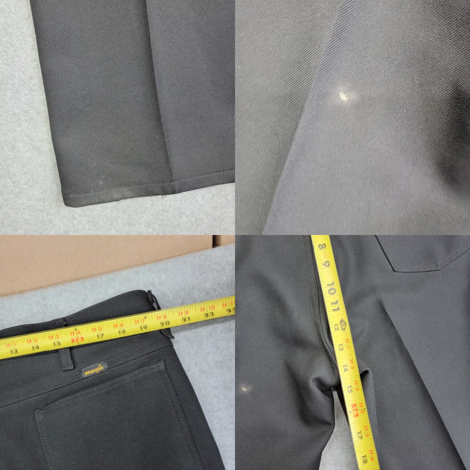 Wrangler VINTAGE Wrangler Jeans Mens W44 L30 Black Wrancher Trousers 82BK Polyester Denim Jeans 90s Mens Size US 44 / EU 60 - 8 Thumbnail