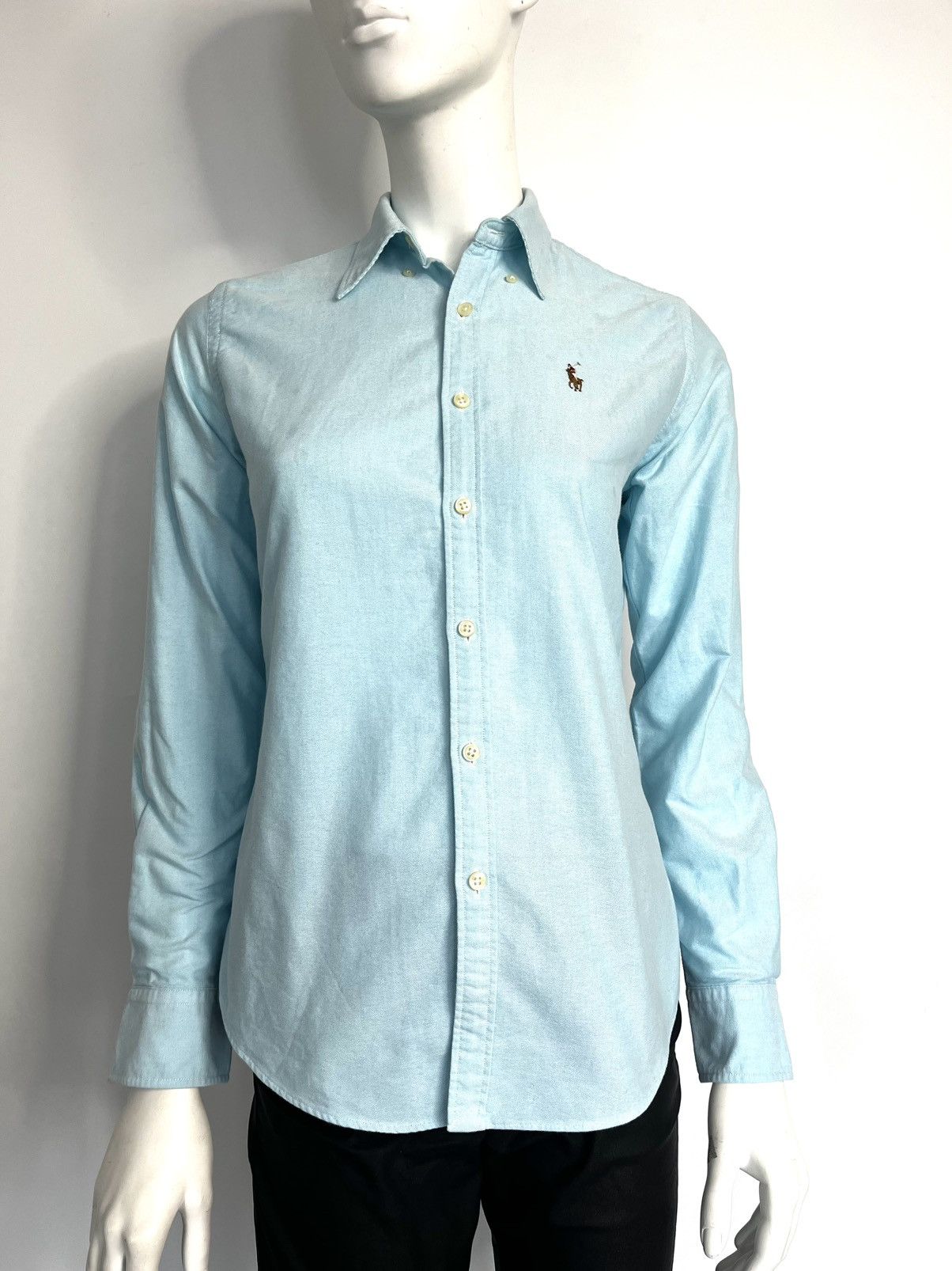 Ralph Lauren Ralph Lauren size XS blue classic women's shirt cotton slim Size XS / US 0-2 / IT 36-38 - 1 Thumbnail