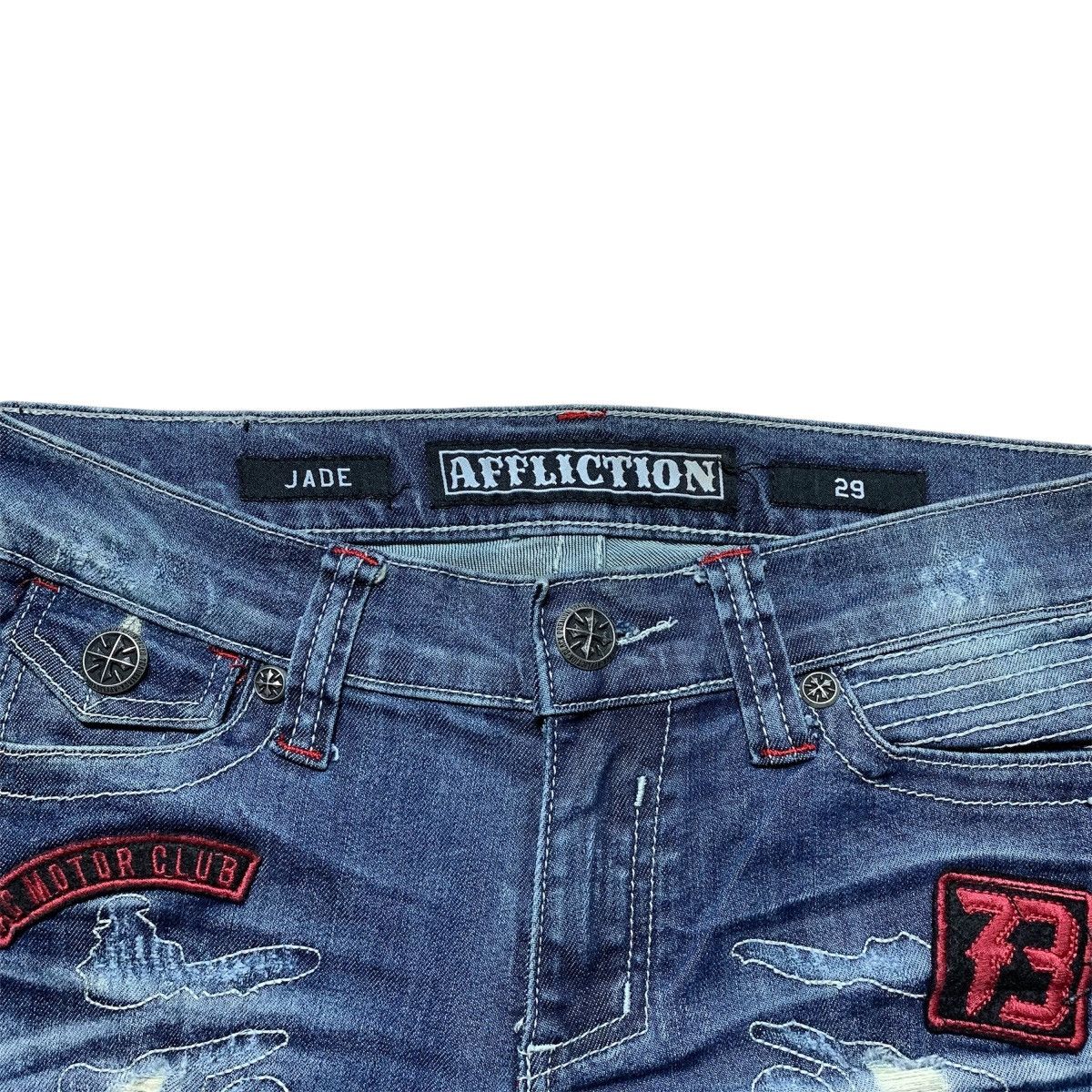 Affliction Y2k Affliction Distressed Flare Patch Punk Lgb V-keii Style Size US 29 - 7 Thumbnail