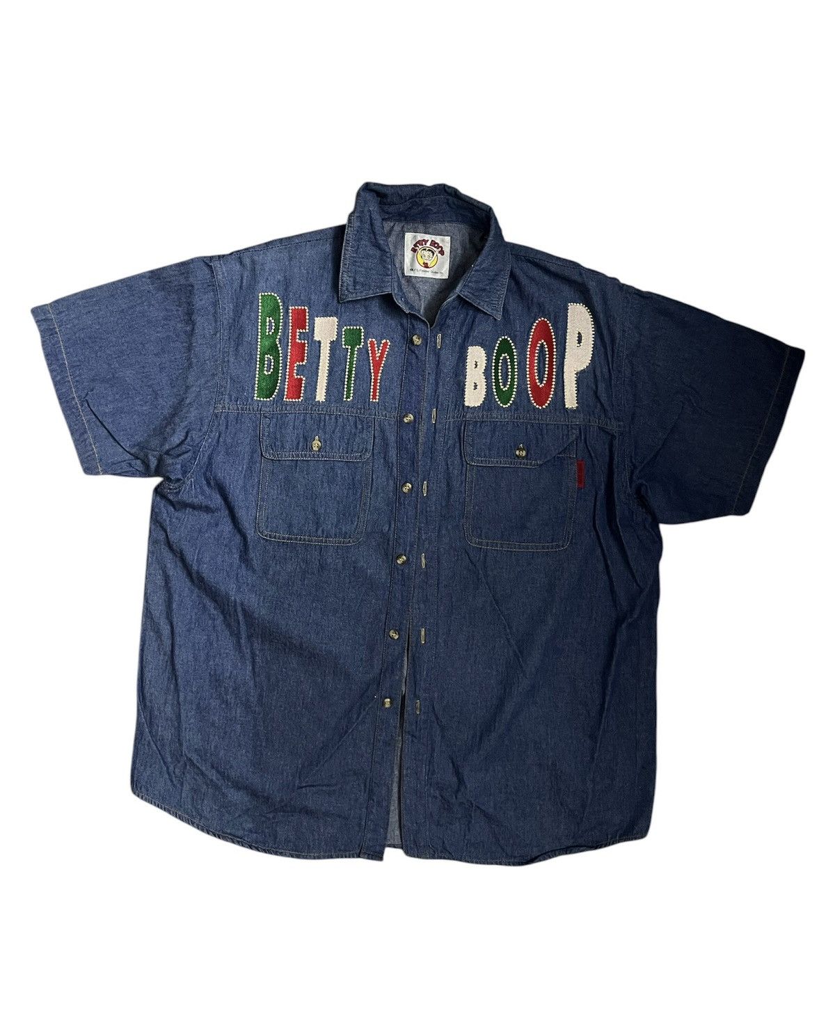 Cartoon Network Betty Boop casino denim shirt 🤠 🎰 Size US XXL / EU 58 / 5 - 3 Thumbnail