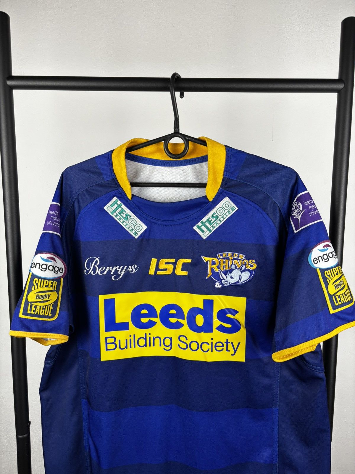 Vintage MINT ISC RUGBY LEAGUE LEEDS RHINOS 2011 HOME JERSEY SIZE L Size US L / EU 52-54 / 3 - 2 Thumbnail