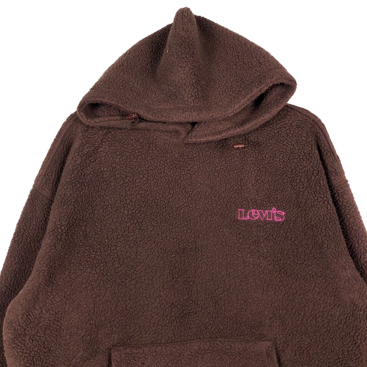 Japanese Brand 🔥Vintage Levi’s Fleece Hoodie Pull Over Big Logo Jacket Size US M / EU 48-50 / 2 - 3 Thumbnail