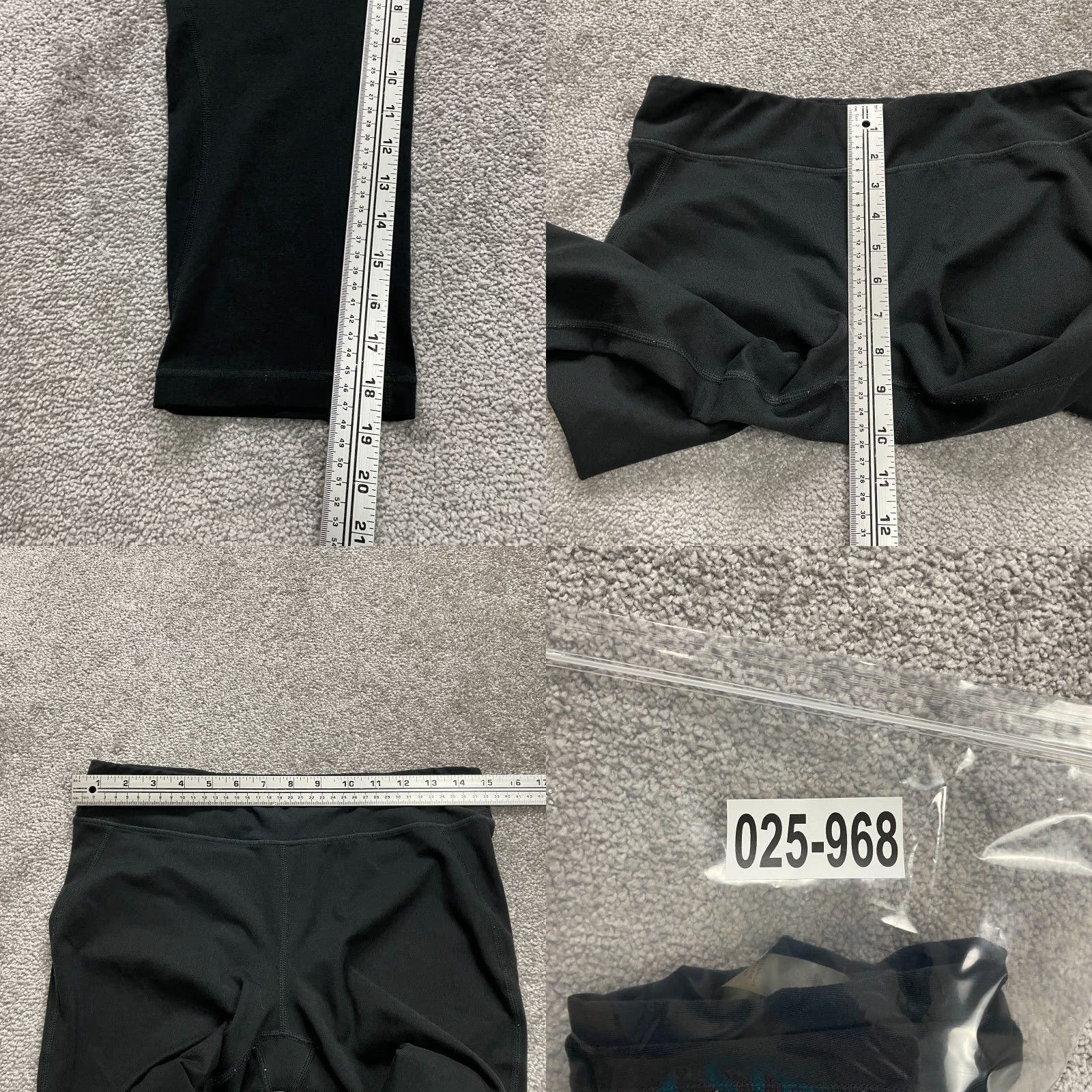 Vintage Anue Leggings Womens Large Black Cropped Active Yoga Gym 30x18.5 Size 36" / US 14 / IT 50 - 8 Thumbnail