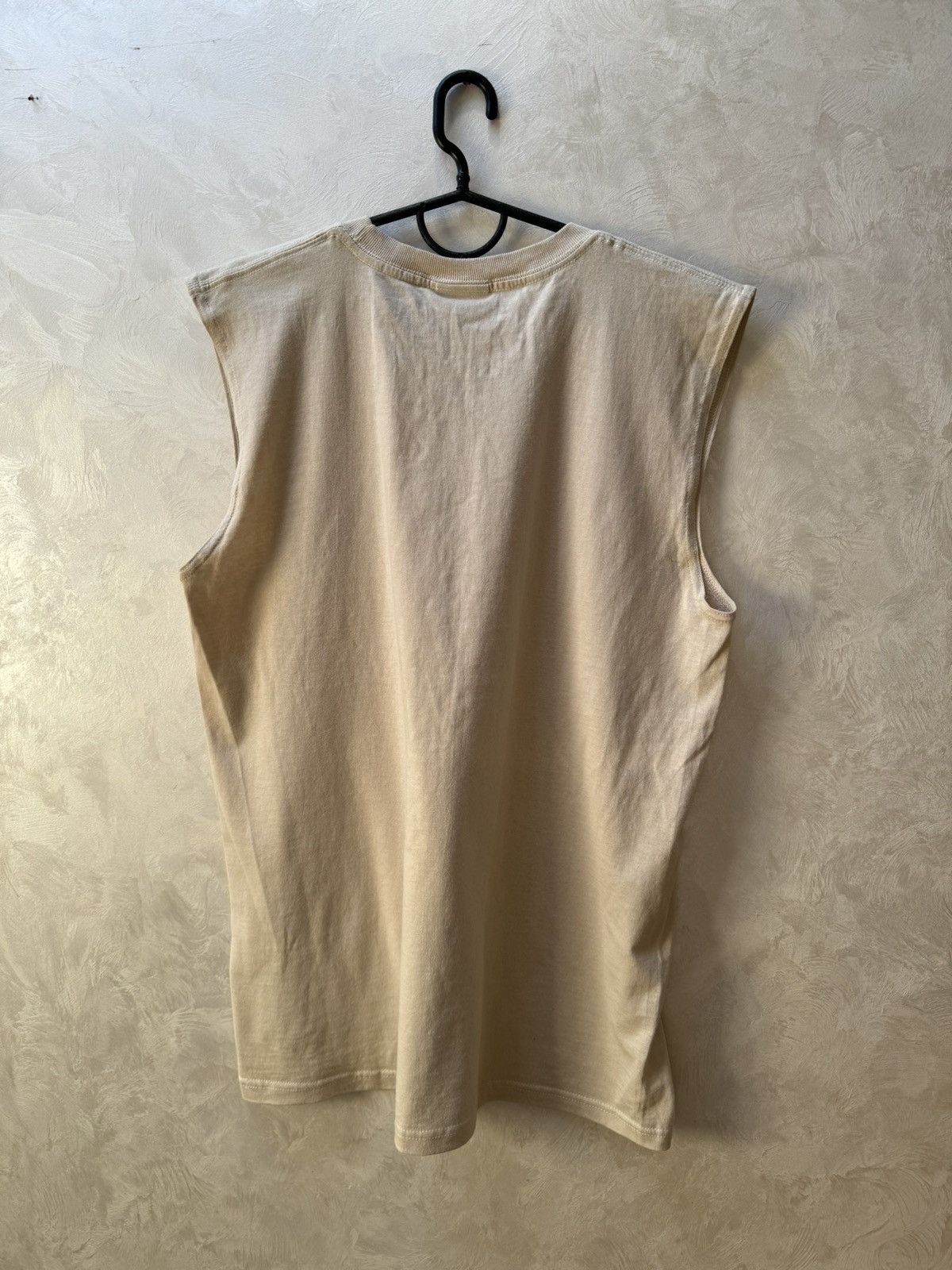 Nike × Vintage Nike Vintage Beige Sleeveless Tee - Retro Swoosh Size US S / EU 44-46 / 1 - 4 Thumbnail