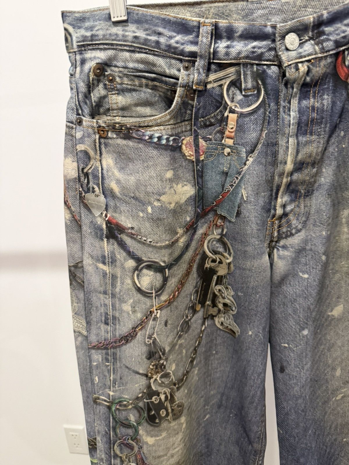 Acne Studios Acne Studios Wallet Chain Detail Pants Size US 32 / EU 48 - 3 Thumbnail