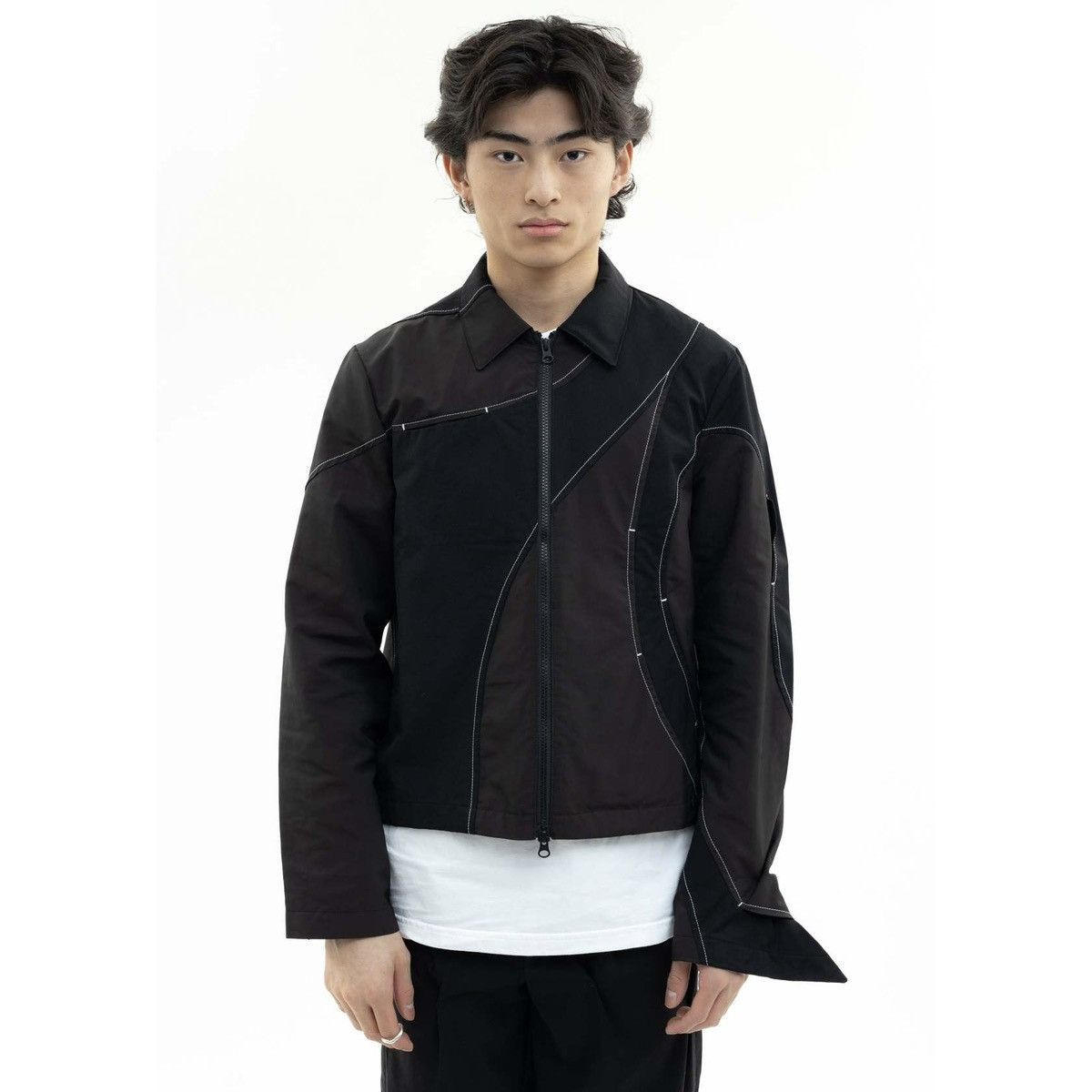 POST ARCHIVE FACTION (PAF) 4.0+ Jacket Center zip drizzler contrast stitch technical Size US M / EU 48-50 / 2 - 7 Thumbnail