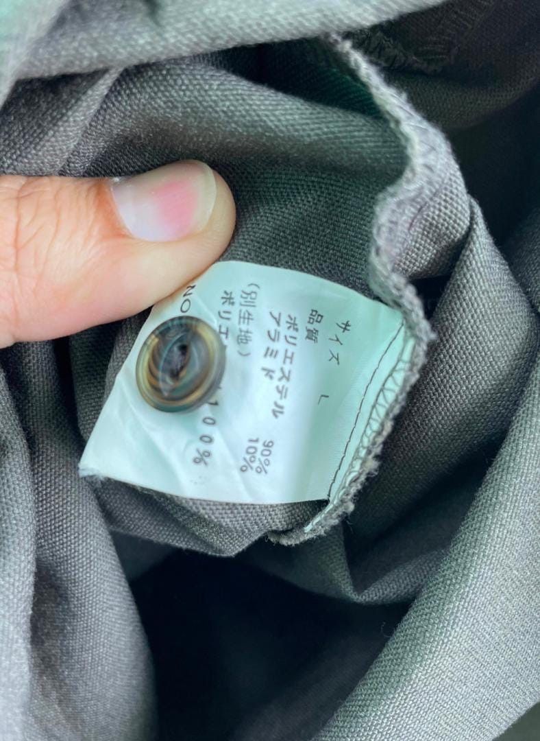 Japanese Brand SYNAPS japan military design shirts jacket cat eye button Size US L / EU 52-54 / 3 - 8 Thumbnail