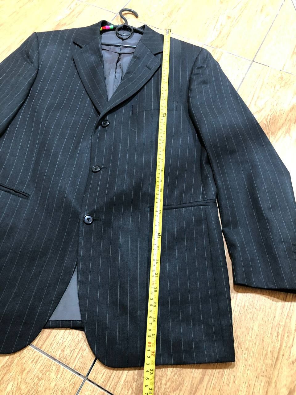 Yves Saint Laurent Yves Saint Laurent Blazer Jacket Striped Wool navy Size 52R - 7 Thumbnail