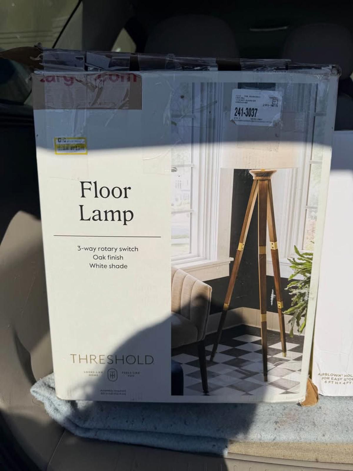 Other NEW ! 60"x16" Tripod Floor Lamp Oak Tone Wooden - Threshold™ Size ONE SIZE - 2 Thumbnail